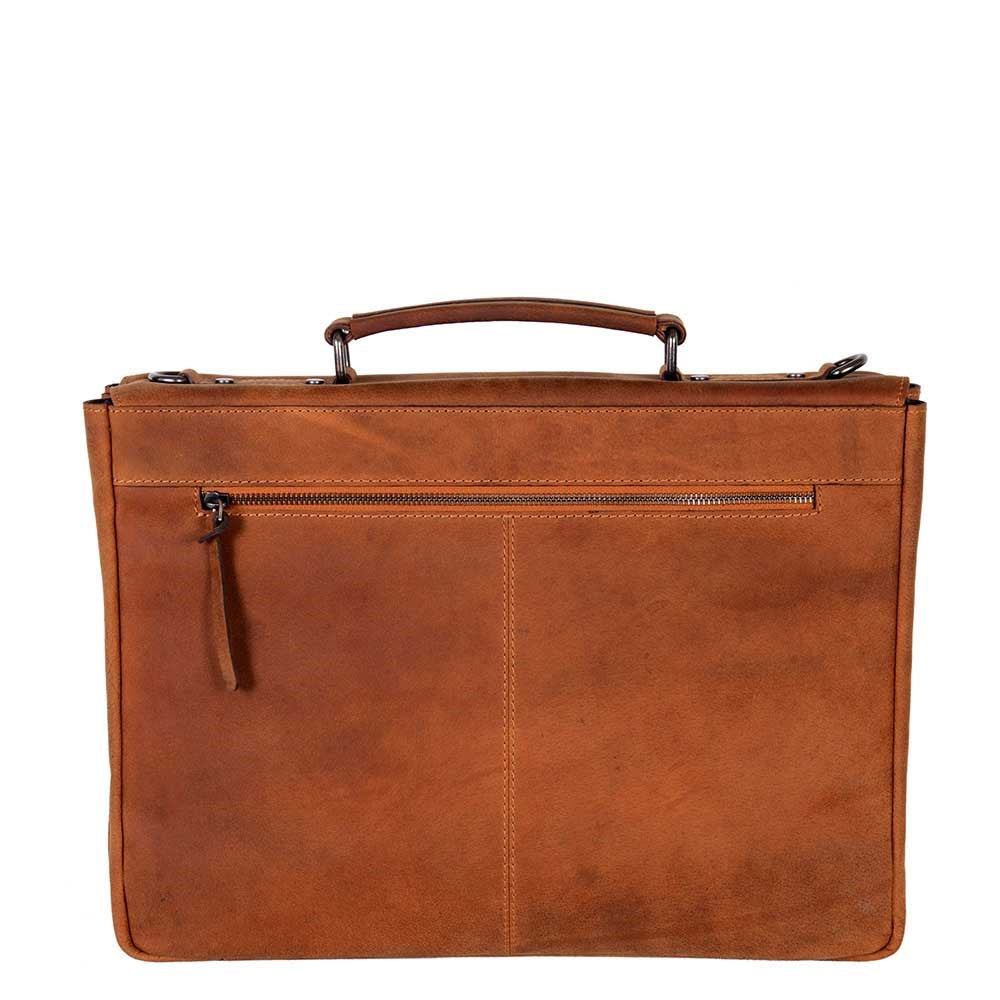 DSTRCT Wall Street Arbeitstasche 15" cognac2