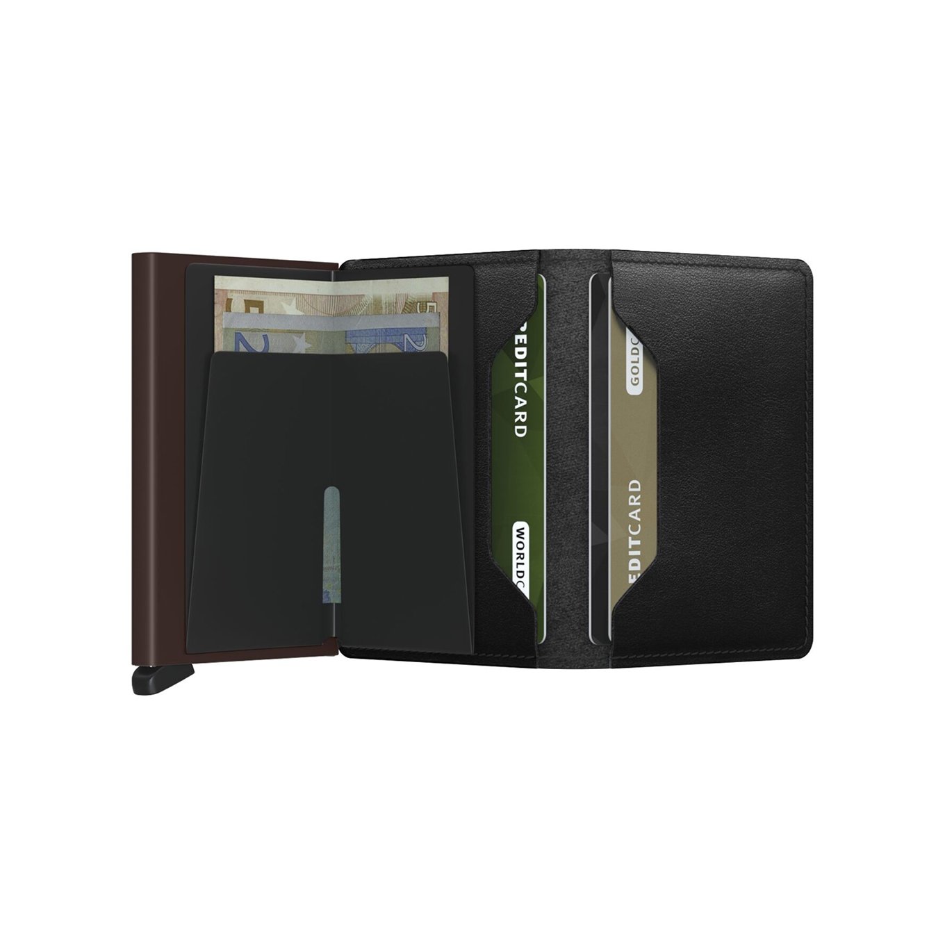 Secrid Slimwallet black brown