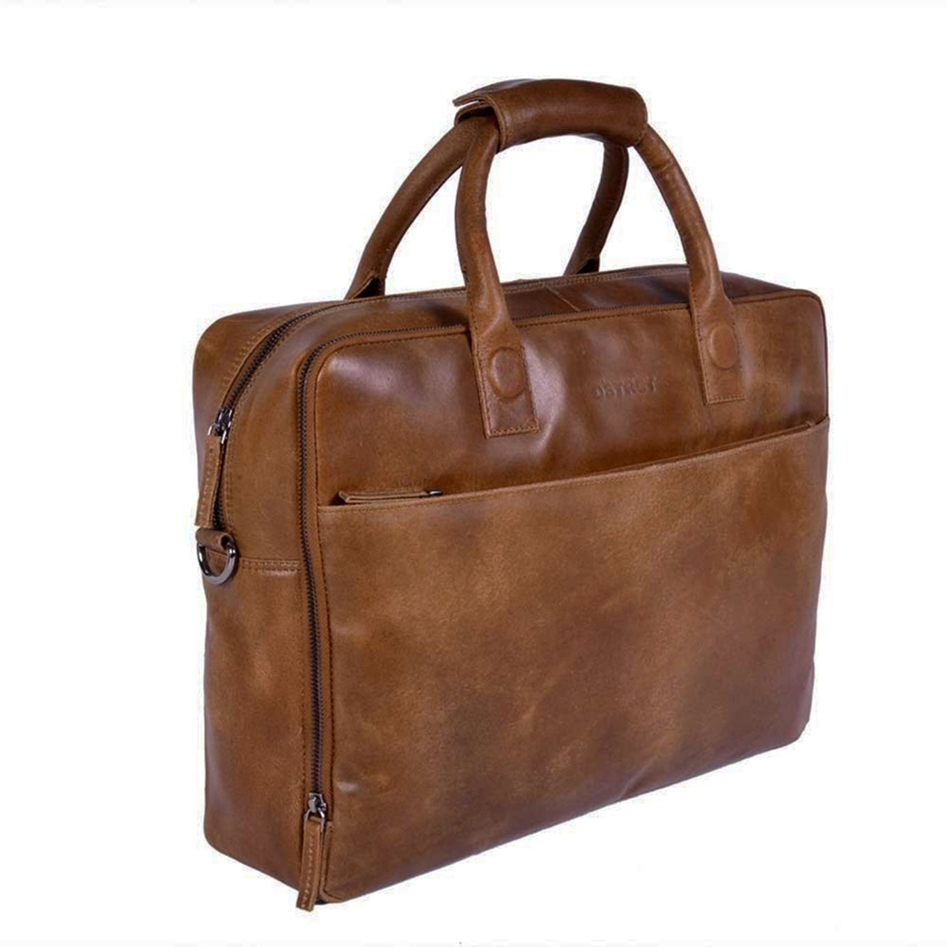 DSTRCT Fletcher Street Workingbag 17" cognac2