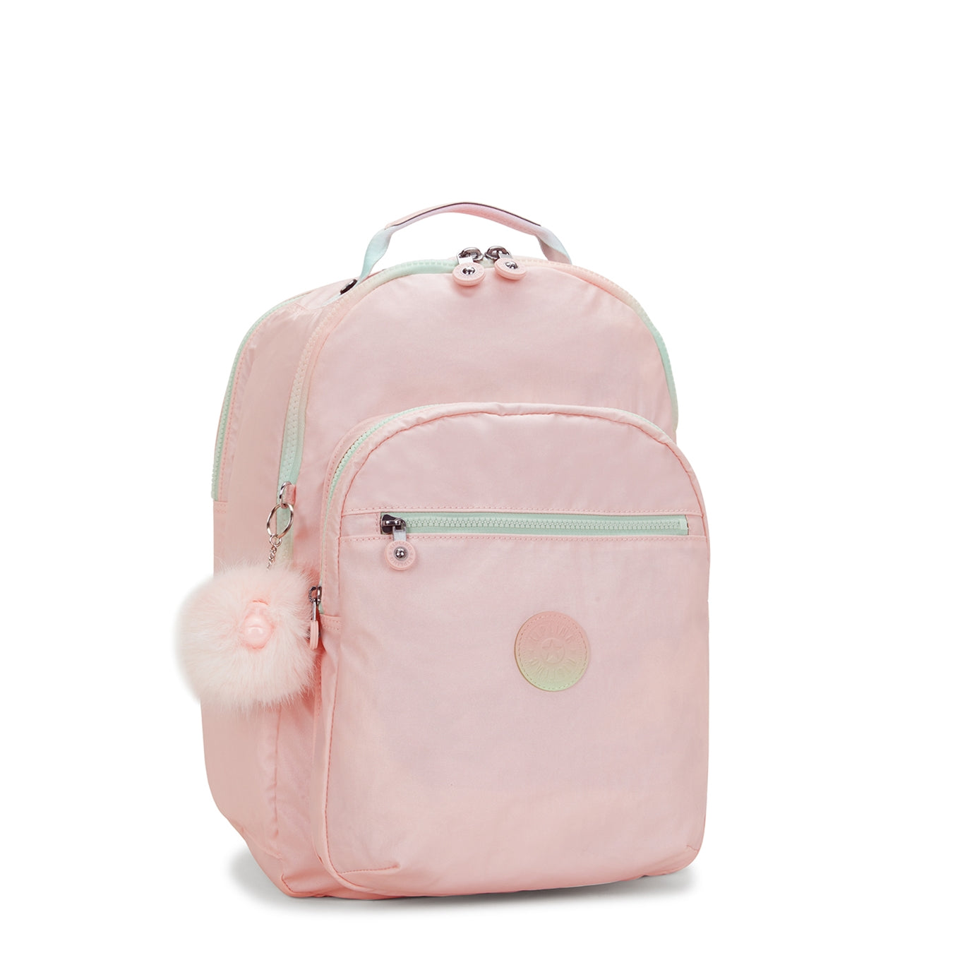 Kipling Seoul College Rucksack in errötendem Metallic-Look