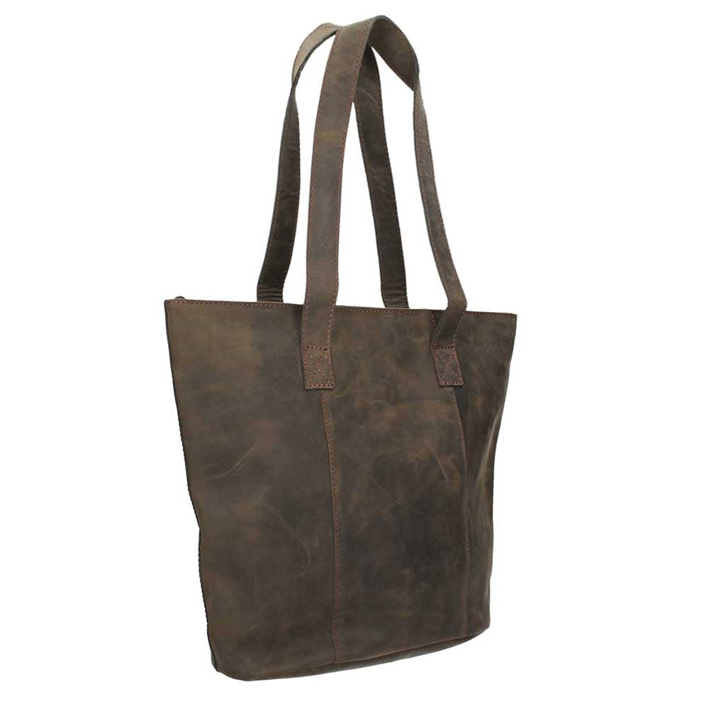 Bear Design Dark Nature Shopper brown