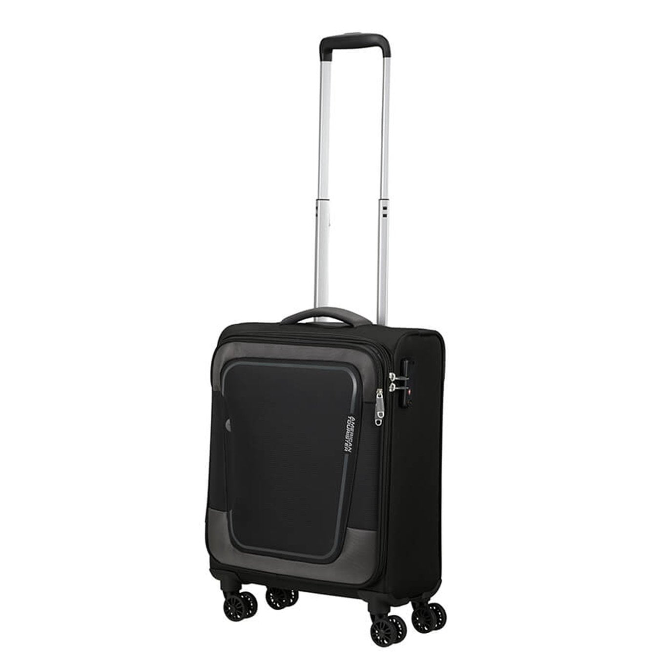 American Tourister Pulsonic Spinner 55 EXP asphalt black