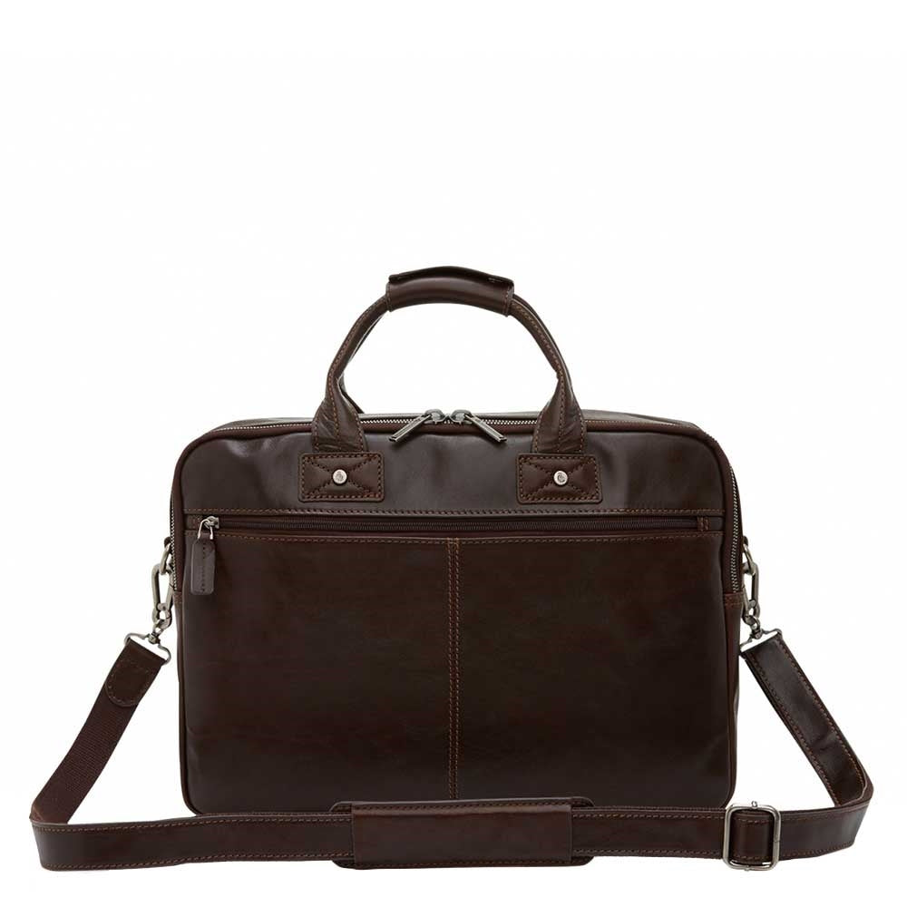 Castelijn & Beerens Firenze Business Laptop Bag 15.6" 3 compartments mocha