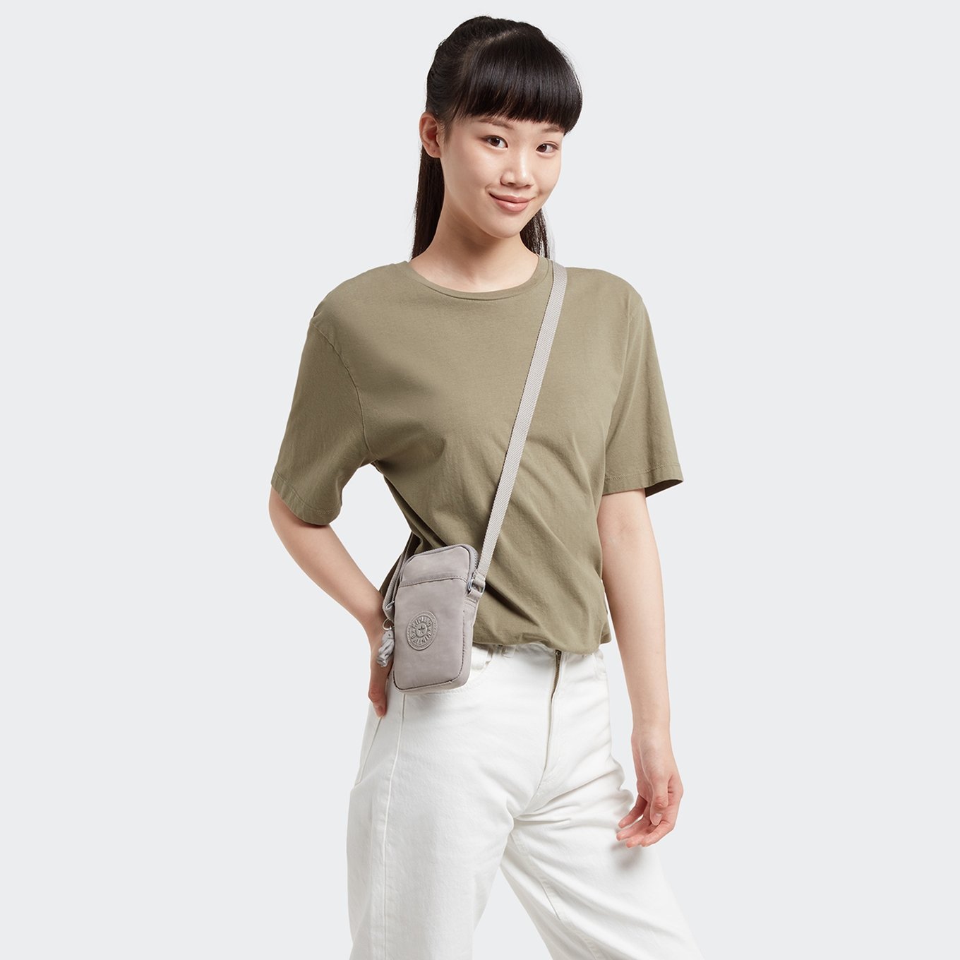Kipling Tally grey gris