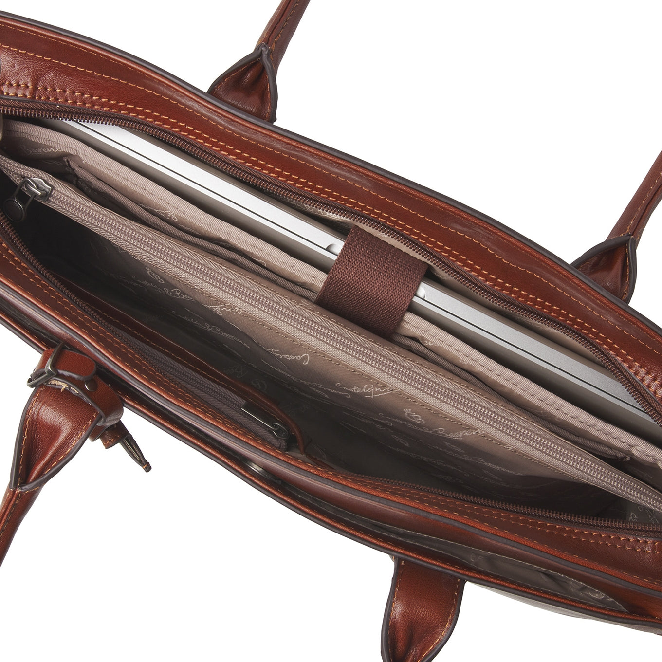 Castelijn & Beerens Gaucho Ellen Laptop Shoulderbag 15.6'' cognac