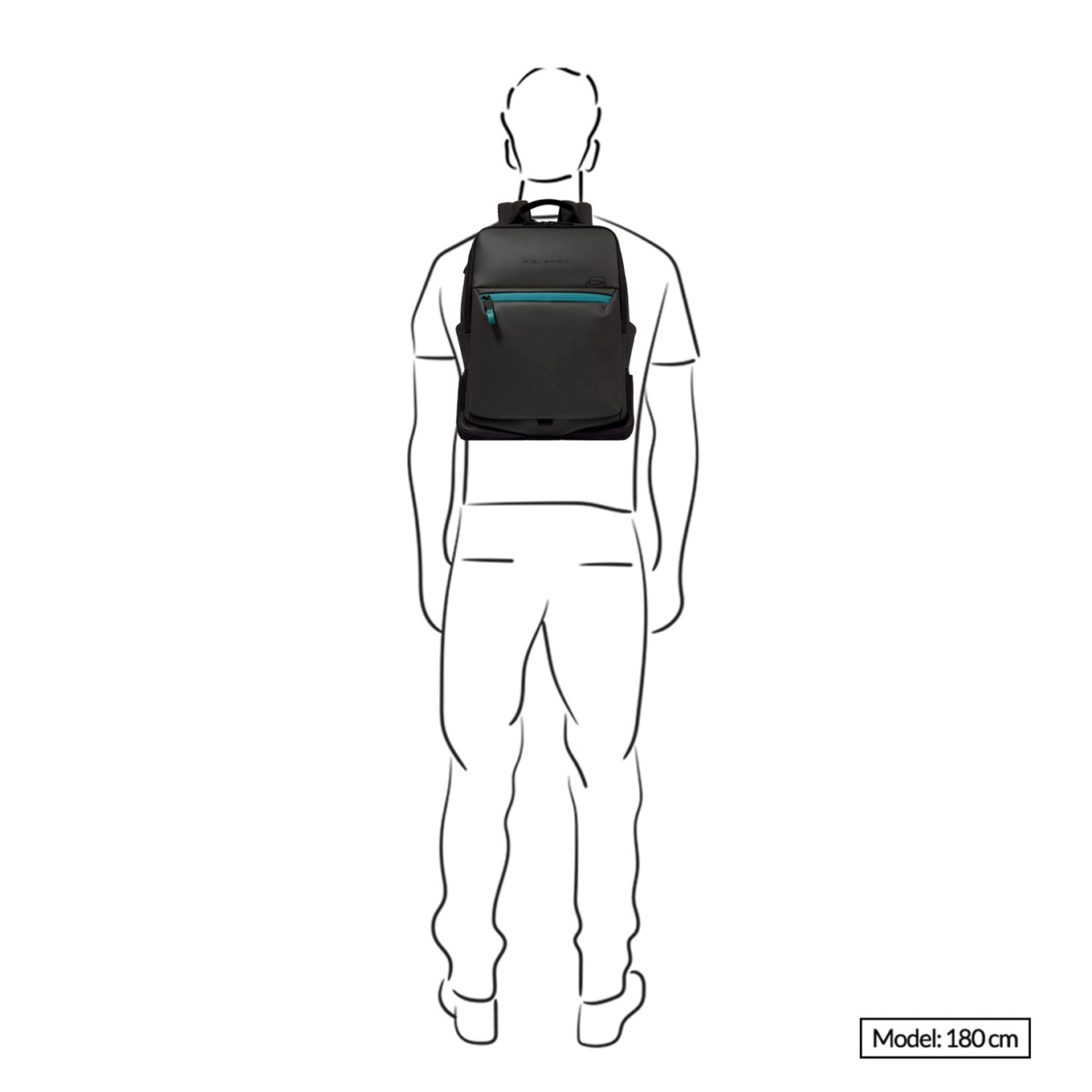 Piquadro C2OW Laptop Backpack 14" blue backpack