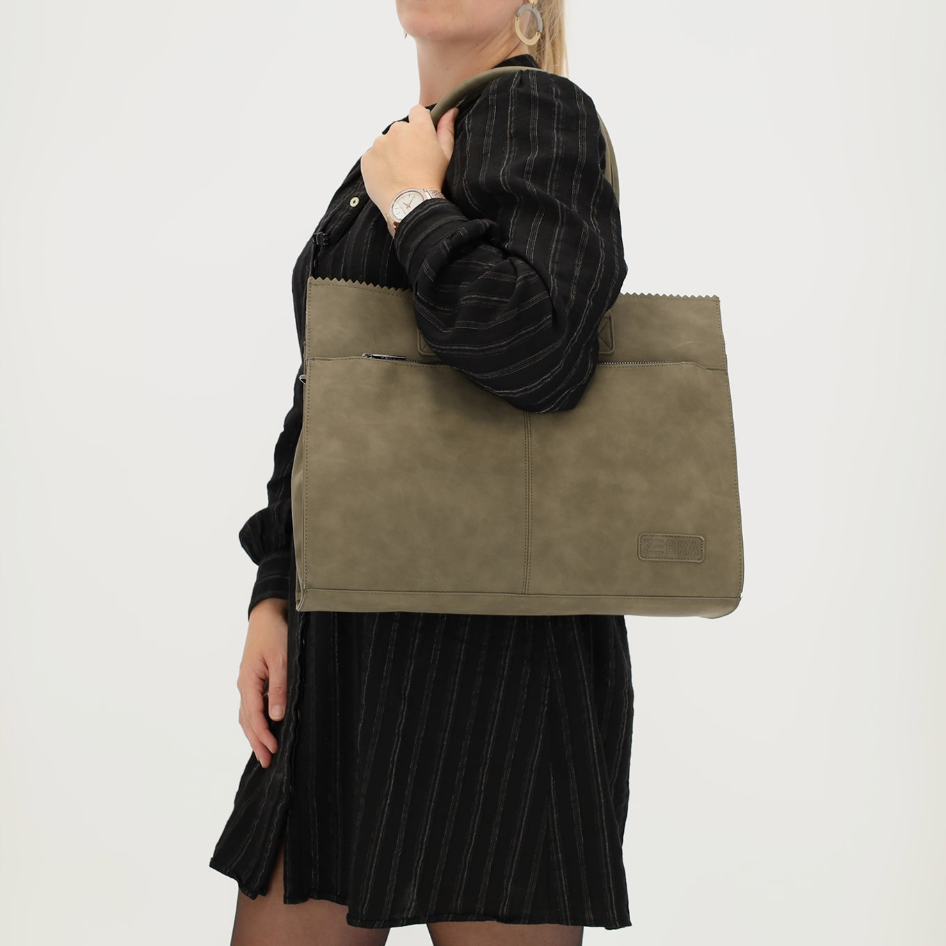 Zebra Trends Noa Laptoptas olijfgroen