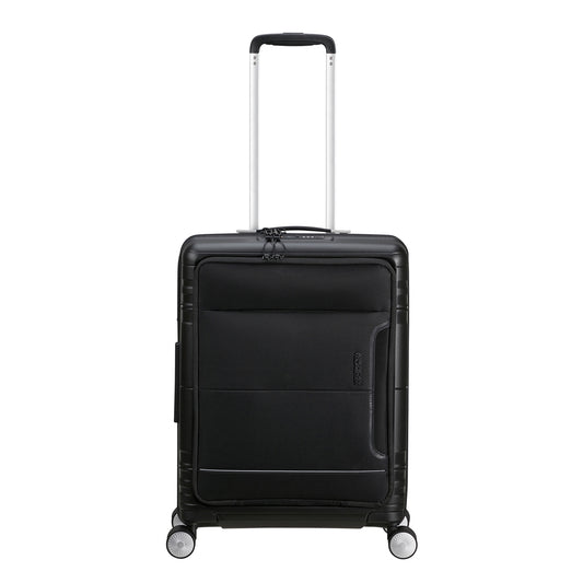 American Tourister Hello Cabin Spinner 55 EXP onyxschwarzer Hartschalenkoffer