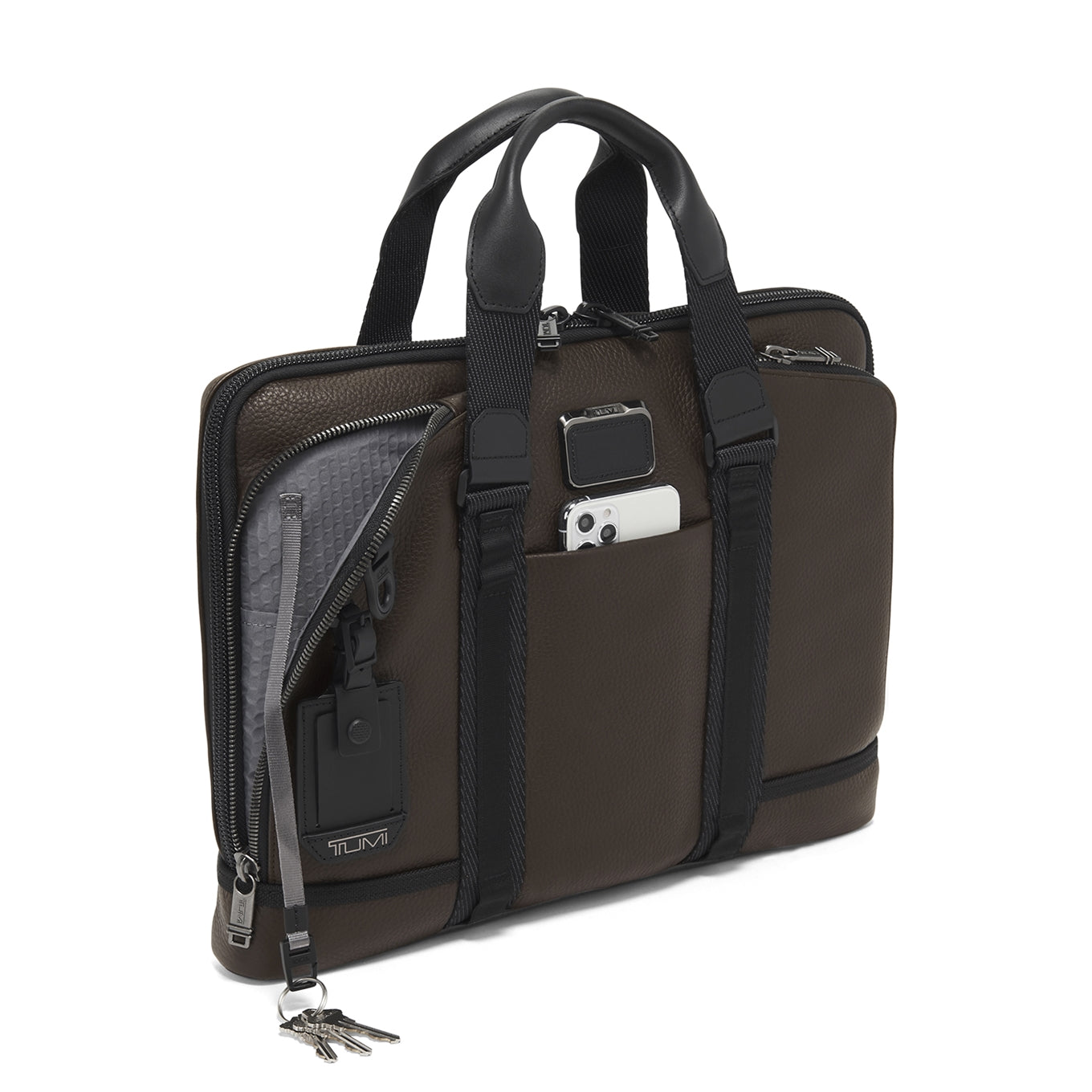 Tumi Alpha Bravo Aviano Academy Brief dark brown Briefcase