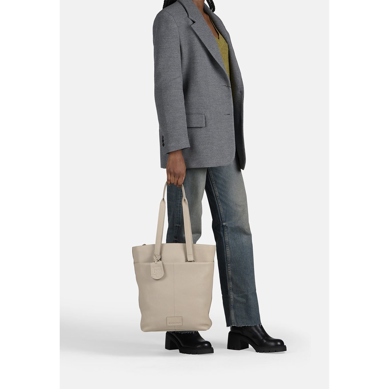 Burkely Soft Skylar Backpack Shopper 14" graue Damentasche