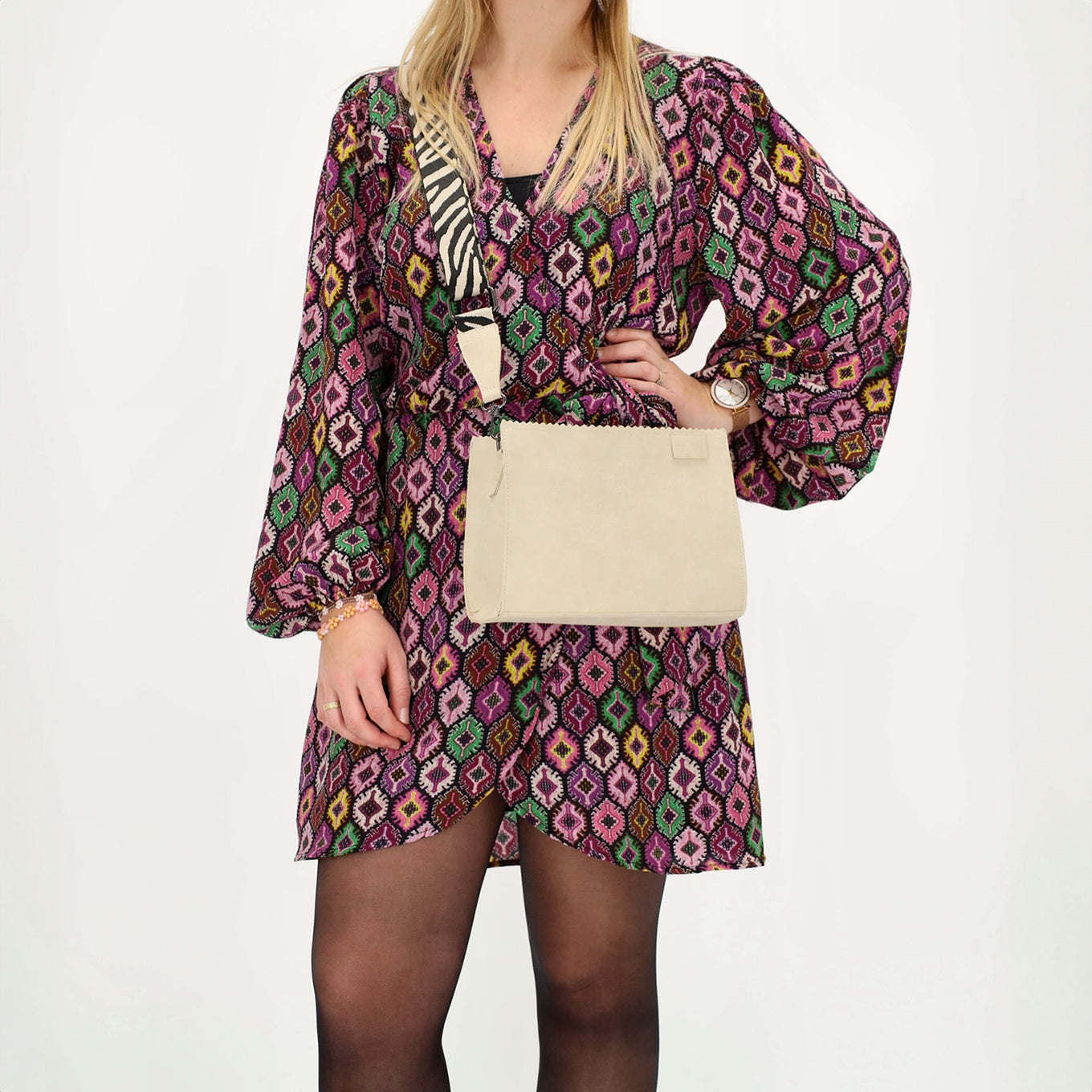 Zebra Trends Merel Crossbodybag cream