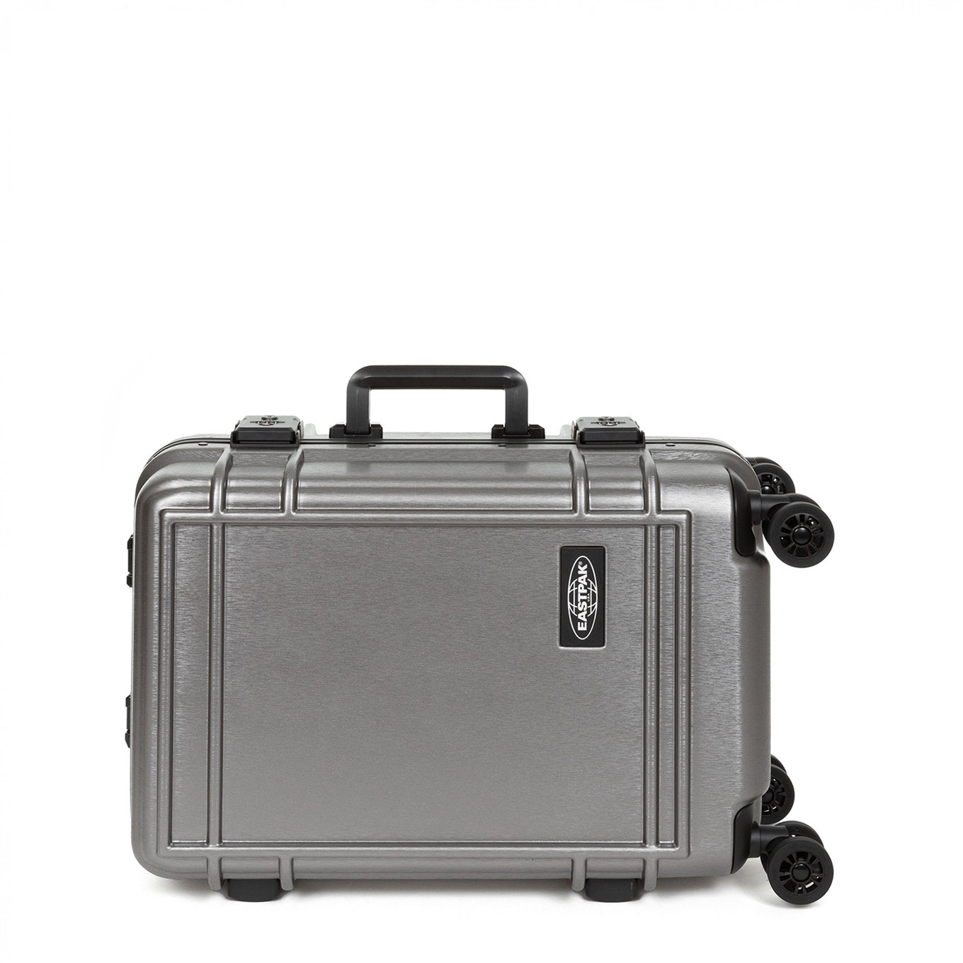 Eastpak Resist'R Case S Hartschalenetui aus gebürstetem Metall