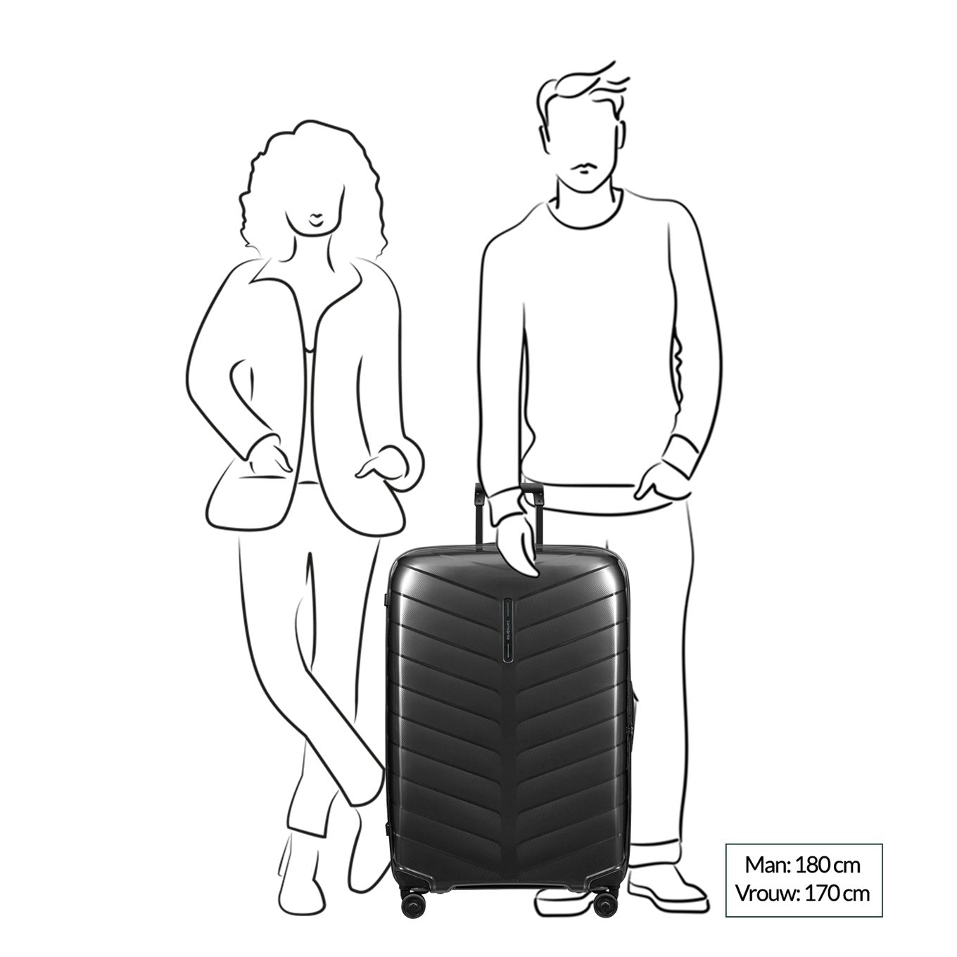 Samsonite Attrix Spinner 81 anthracite Hard Case