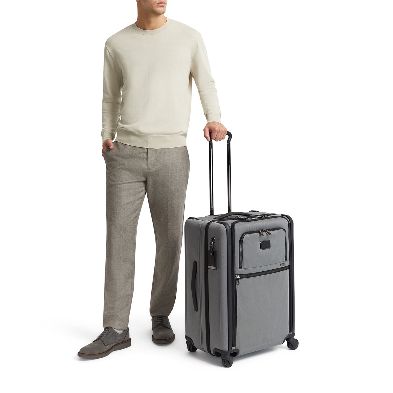 Tumi Alpha St EXP 4 Whl P/C meteorgraues Hartschalenetui