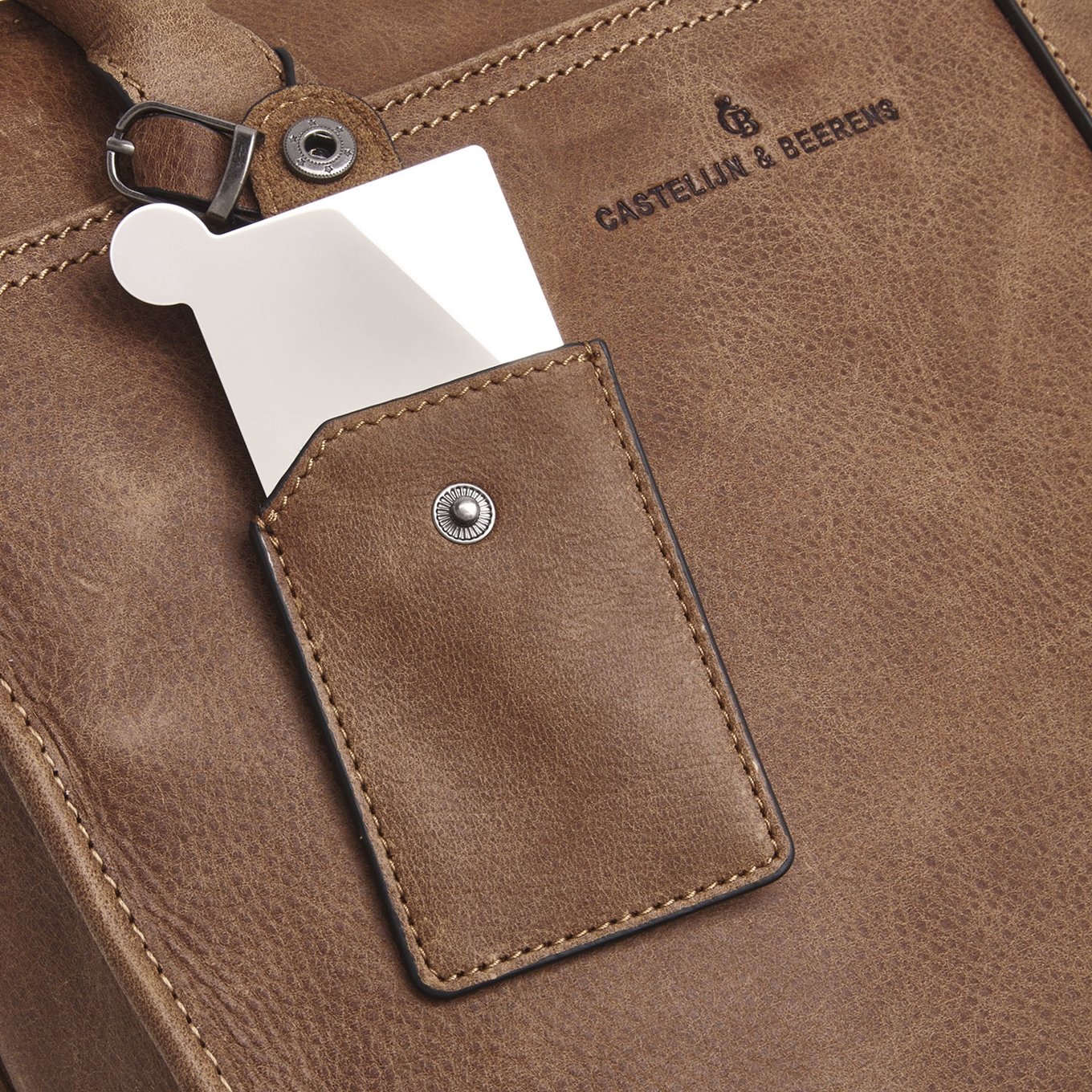 Castelijn & Beerens Carisma Laptop Shopper RFID 15.6'' + Tablet cognac