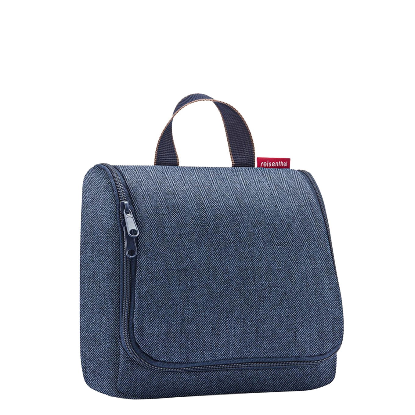 Reisenthel Travelling Toiletbag Fischgrätenmuster dunkelblau