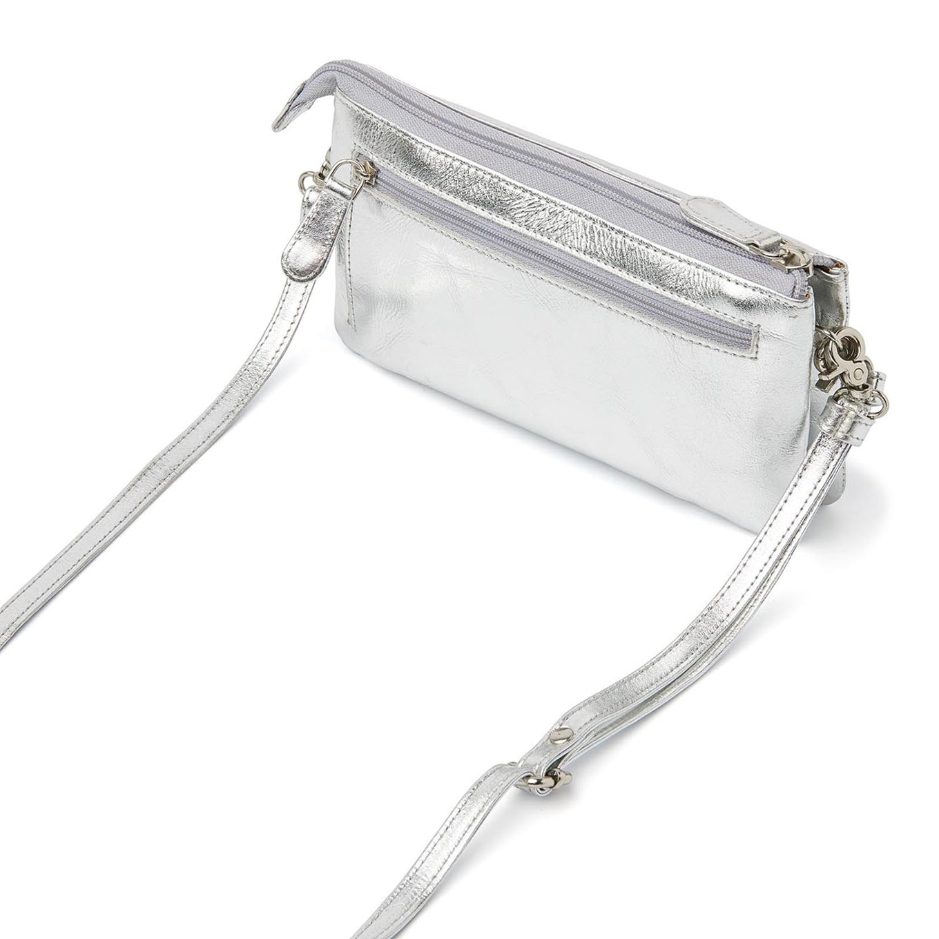 dR Amsterdam Metallics Shoulderbag - Clutch I silver