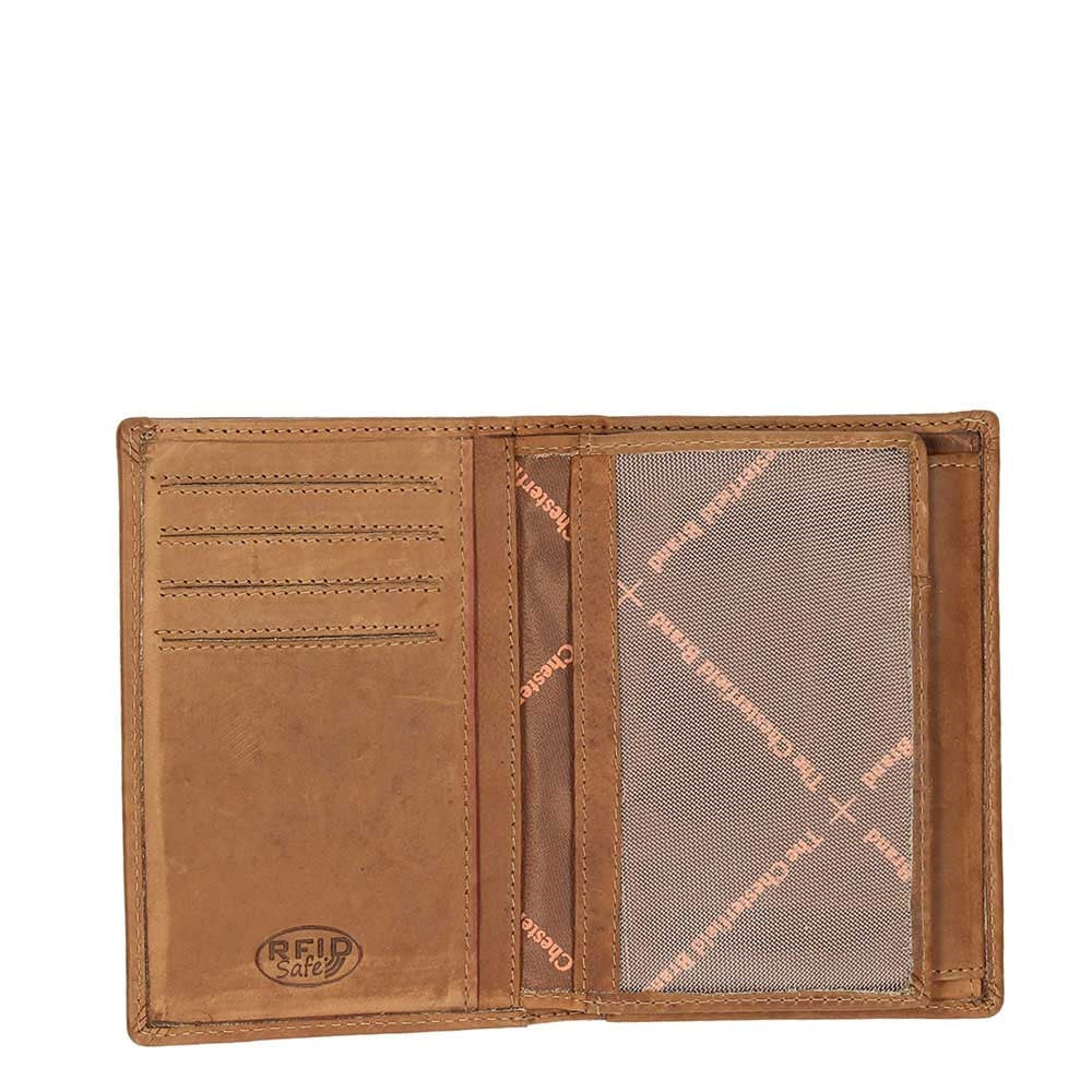 Die Chesterfield Brand Ascot Billfold High 6cc Cognac Herrenbrieftasche
