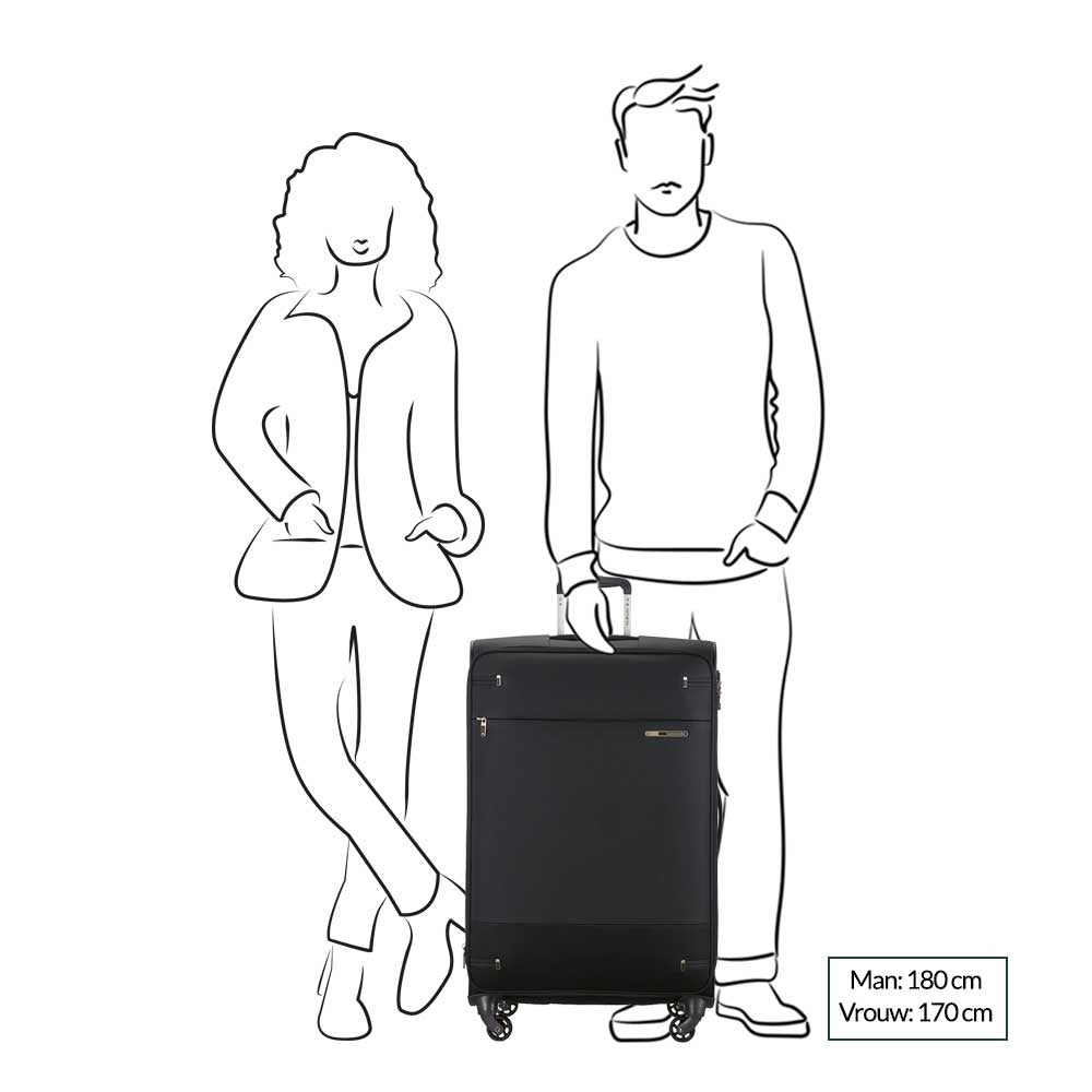 Samsonite Base Boost Spinner 78 Expandable black