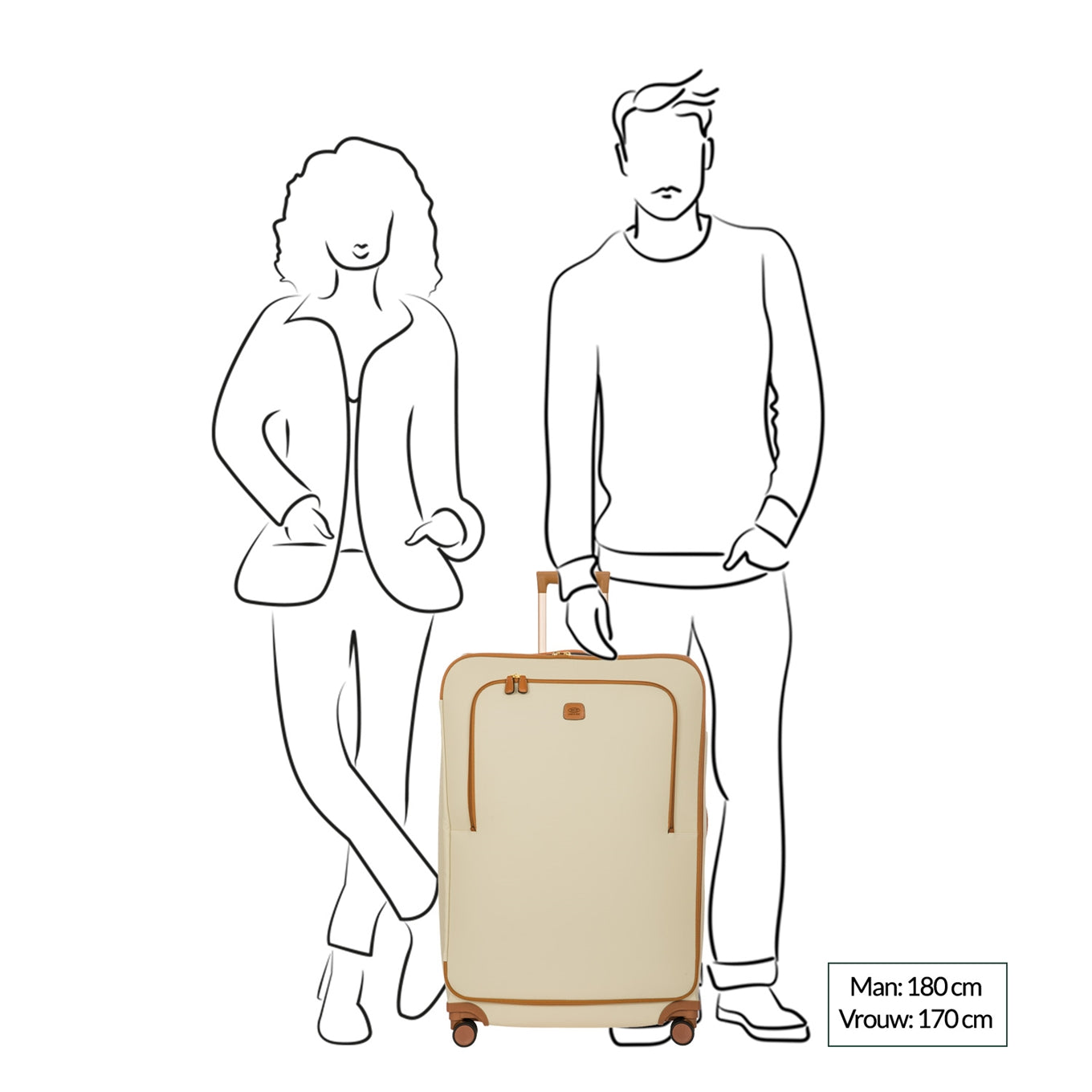 Bric's Firenze Trolley L cream