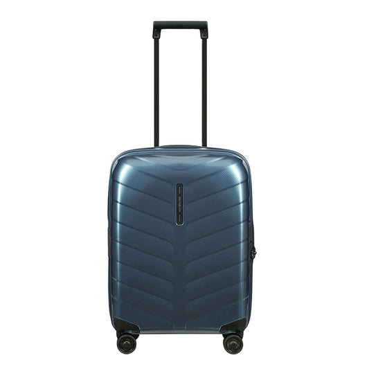 Samsonite Attrix Spinner 55 EXP stahlblaues Hartschalenetui