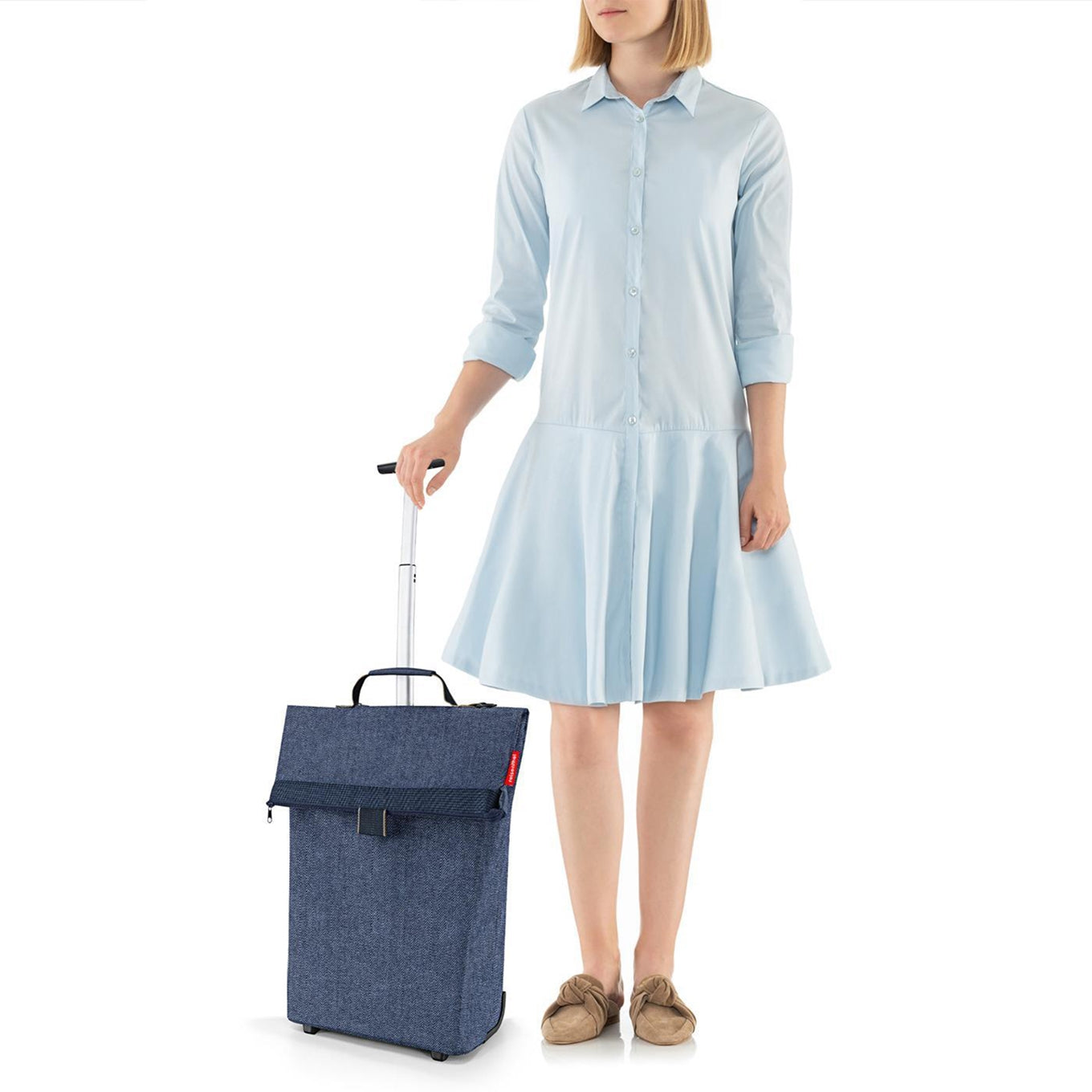 Reisenthel Shopping Trolley M Herringbone dunkelblau Trolley