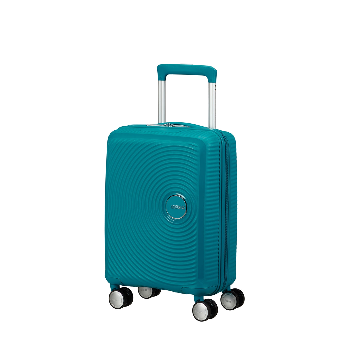 American Tourister Soundbox Mini Spinner 47 deep teal Hard Case