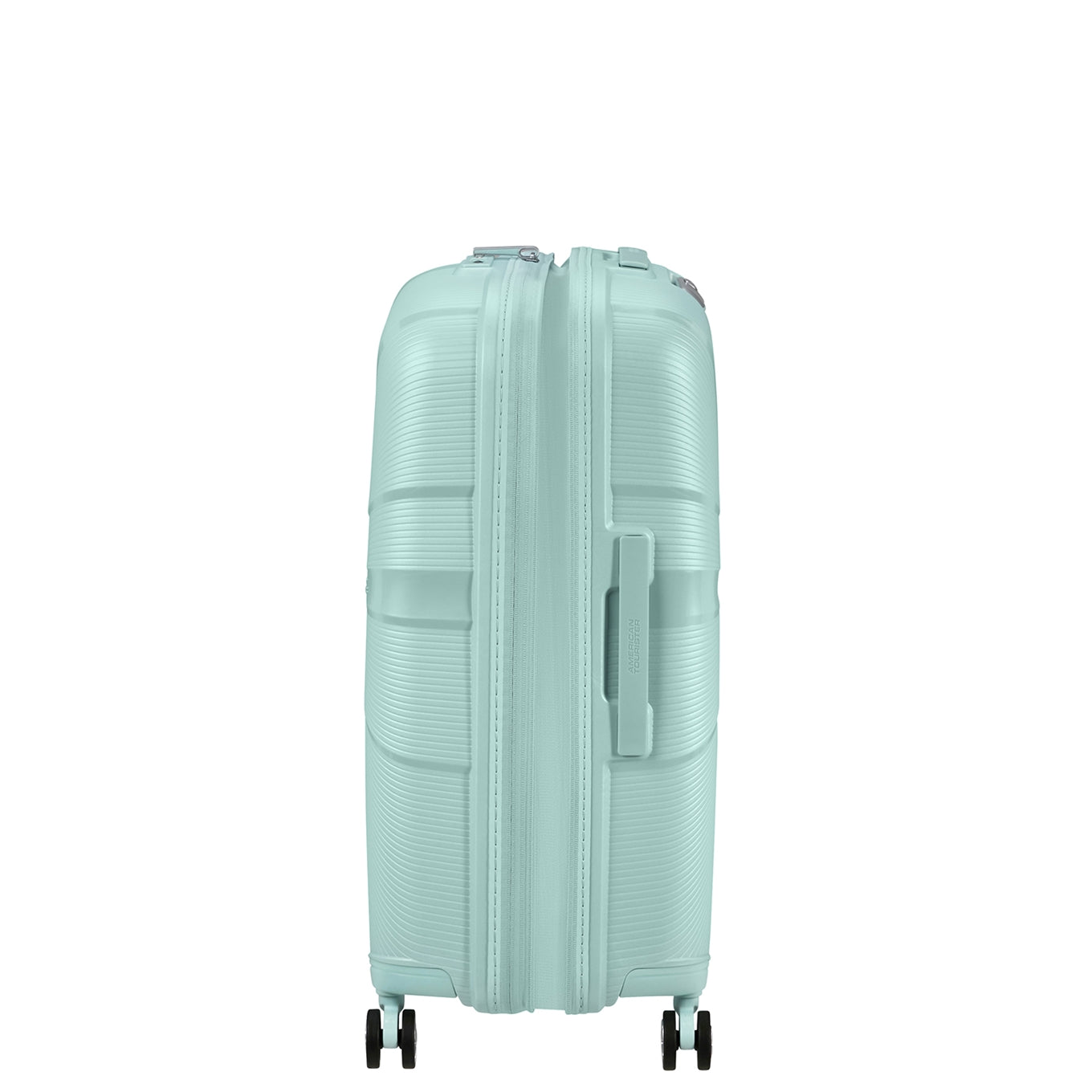 American Tourister Starvibe Spinner 67 EXP mit. Surfblaues Hartschalenetui
