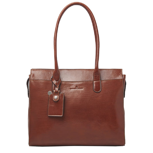 Castelijn & Beerens Gaucho Ellen Laptop Shoulderbag 15.6'' cognac