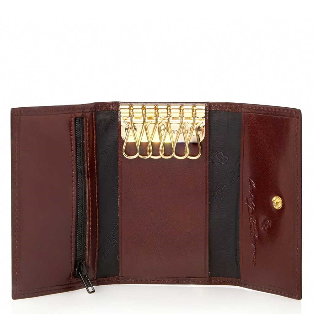 Castelijn & Beerens Nevada Compact Key Pouch Bordeaux