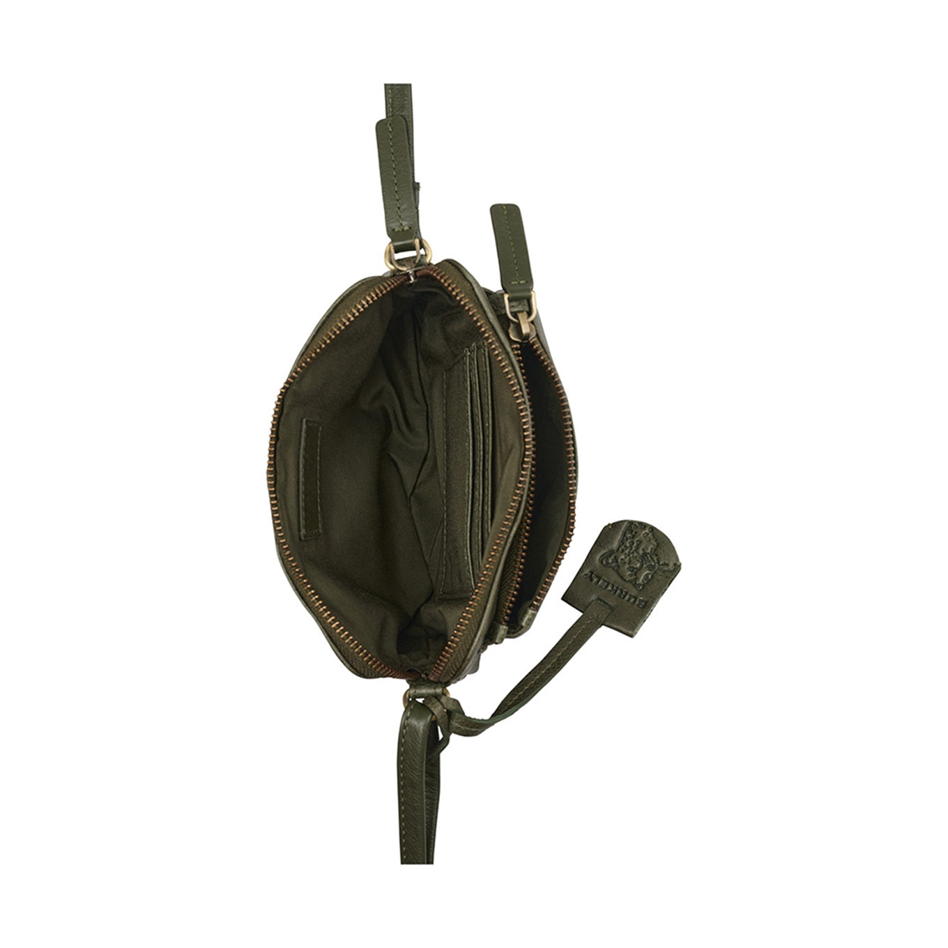 Burkely Natural Norah Minibag dunkelgrüne Damentasche