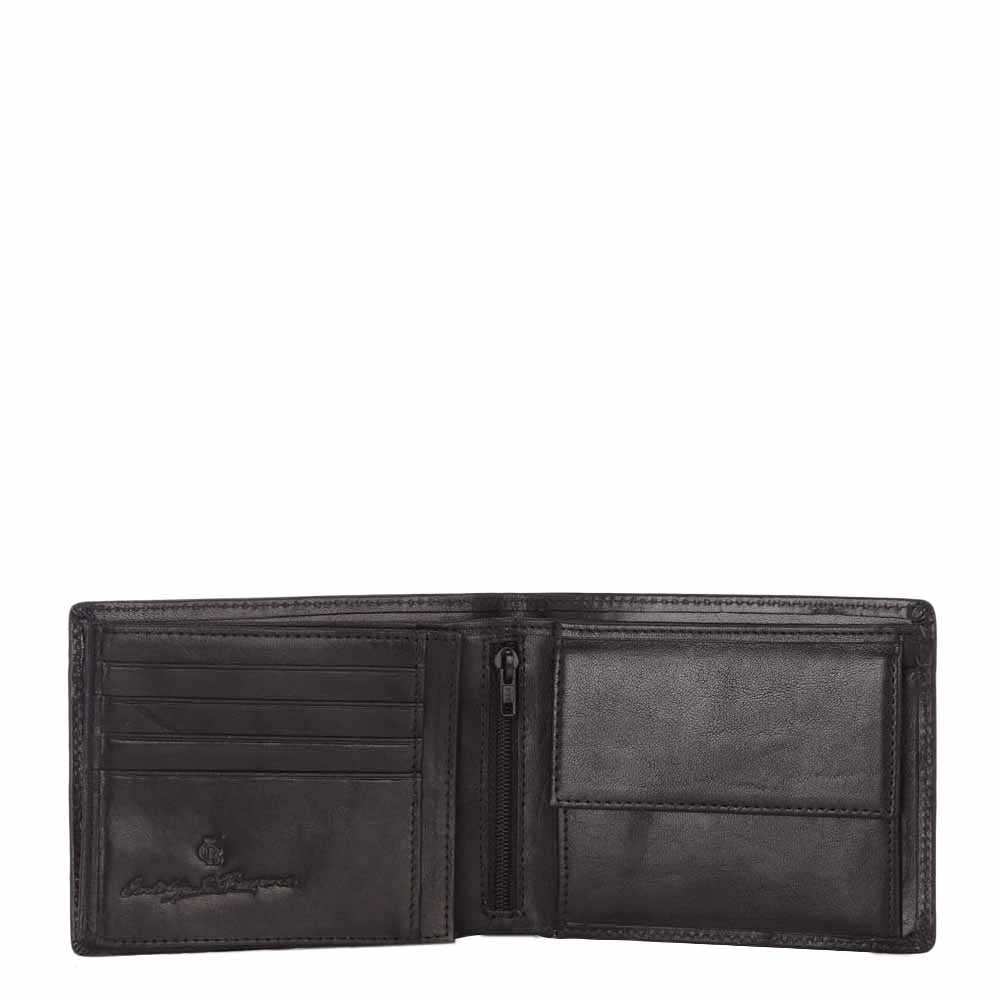 Castelijn & Beerens Gaucho Billfold with Inner Zipper black