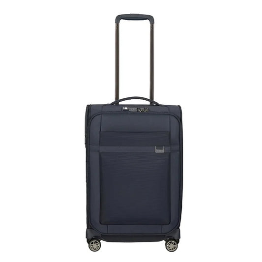 Samsonite Airea Spinner 55 Exp Länge 35 cm dunkelblau Weicher Koffer