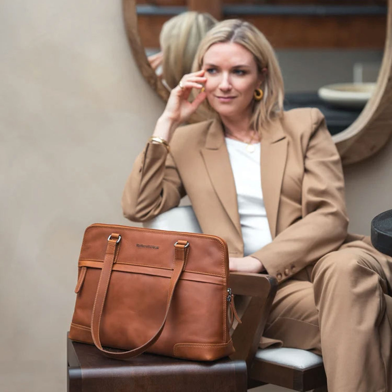 The Chesterfield Brand Branson Shoulderbag brown