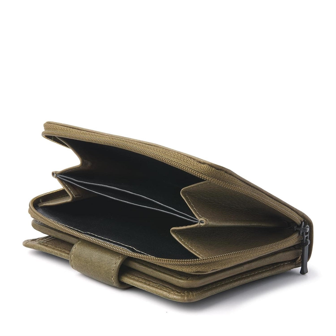 dR Amsterdam Tampa Damesportemonnee olive