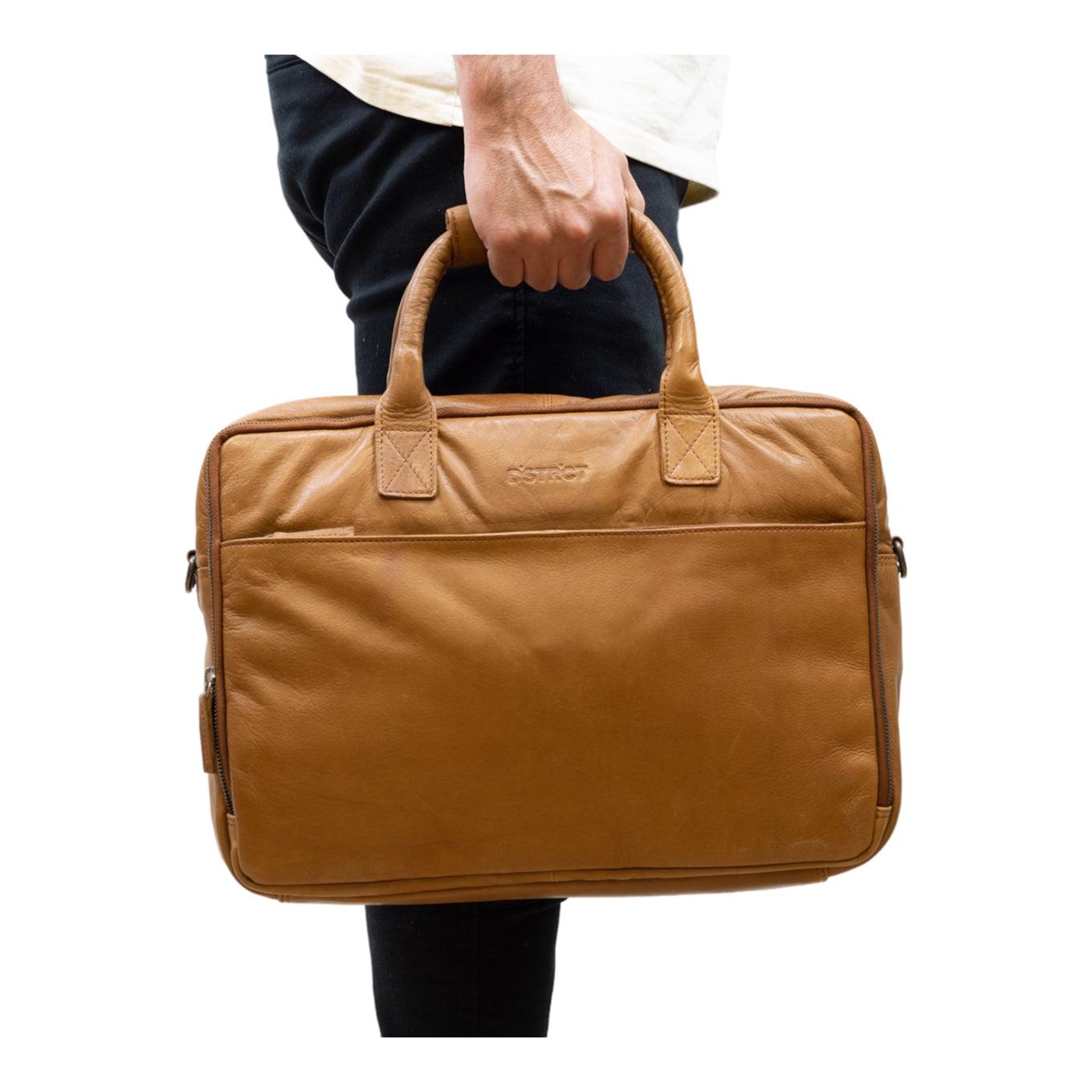 DSTRCT State Street Workingbag 17" cognac