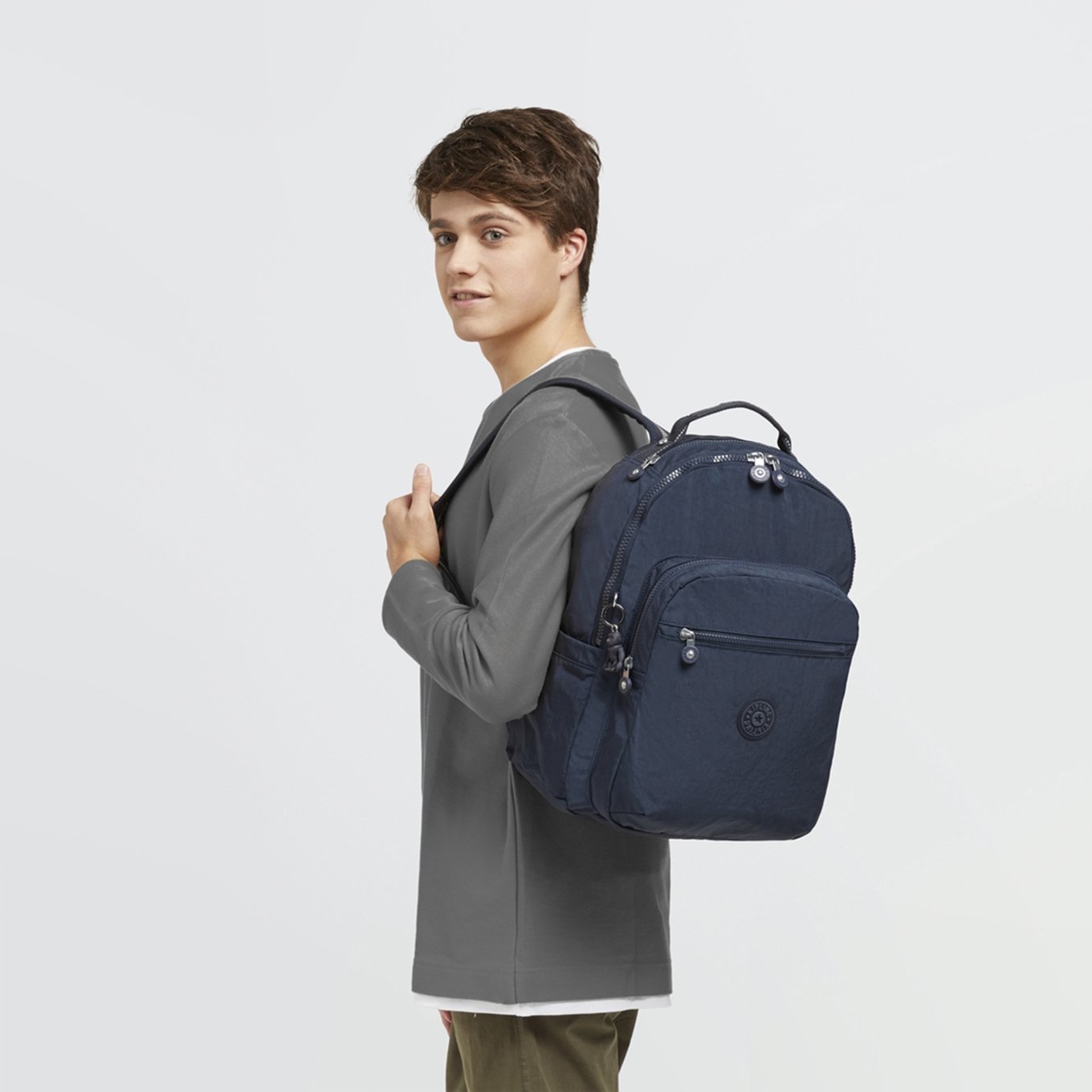 Kipling Seoul Rugzak blue bleu 2