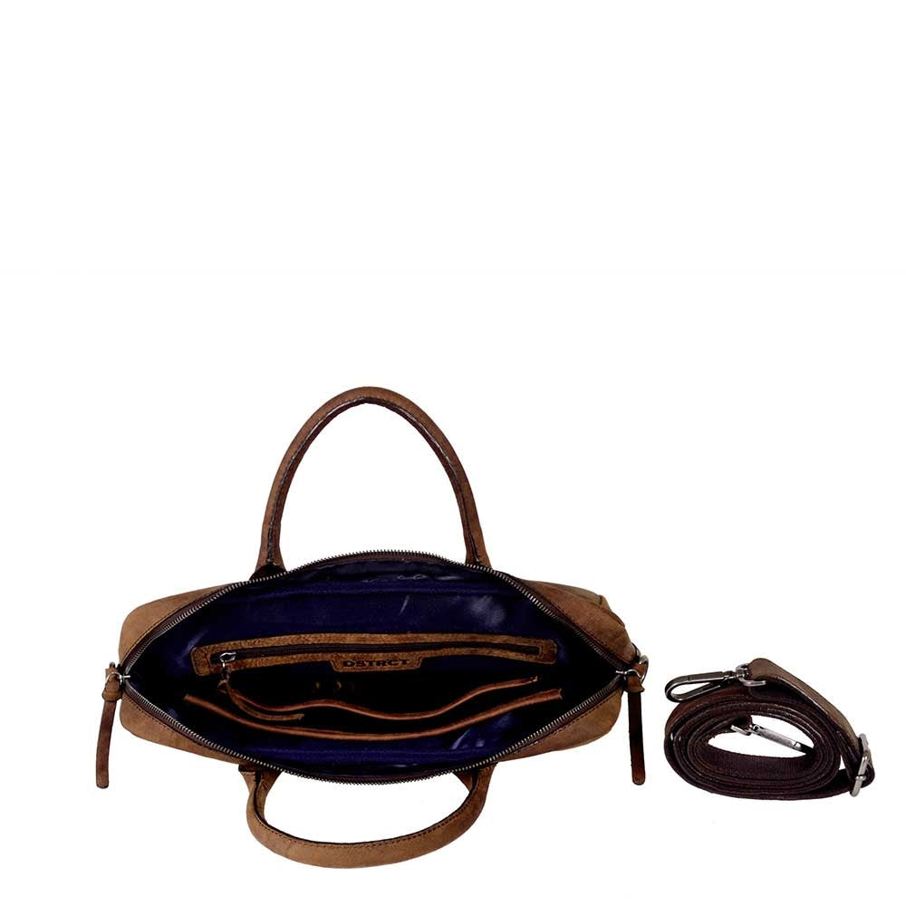 DSTRCT Wall Street Laptopbag 14" brown