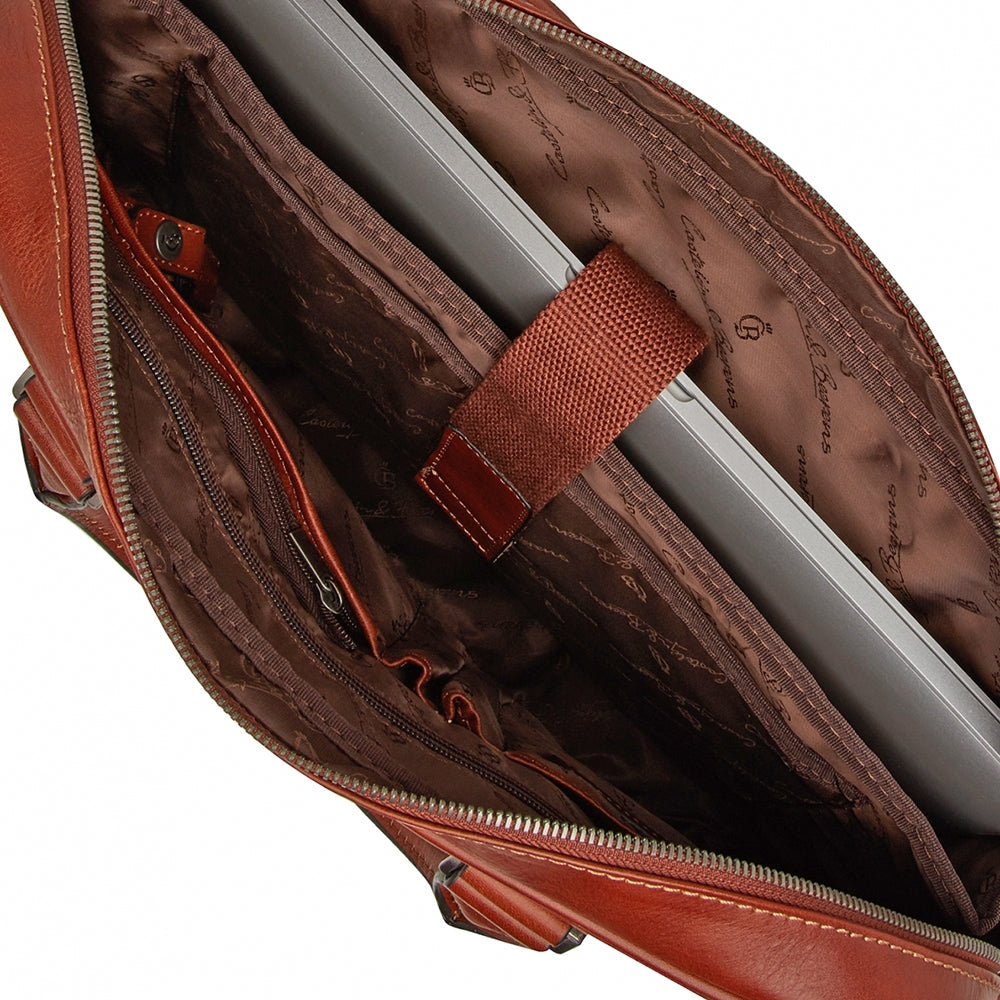 Castelijn & Beerens Verona Business Laptop Bag 15.6" light brown