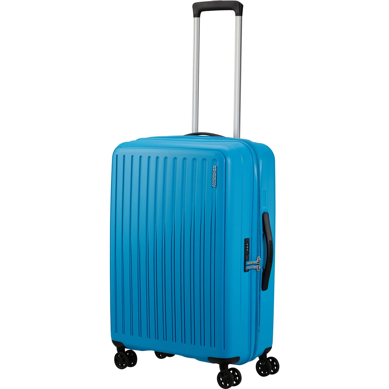 American Tourister Rejoy Spinner 68/25 TSA azurblauer Hartschalenkoffer