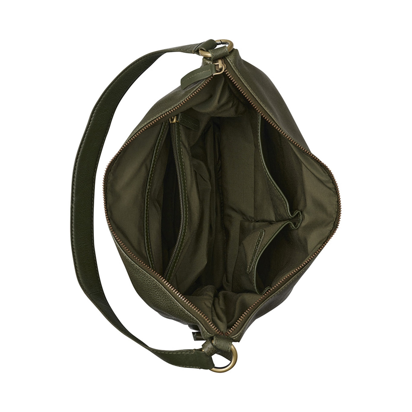 Burkely Natural Norah Hobo Round dark green