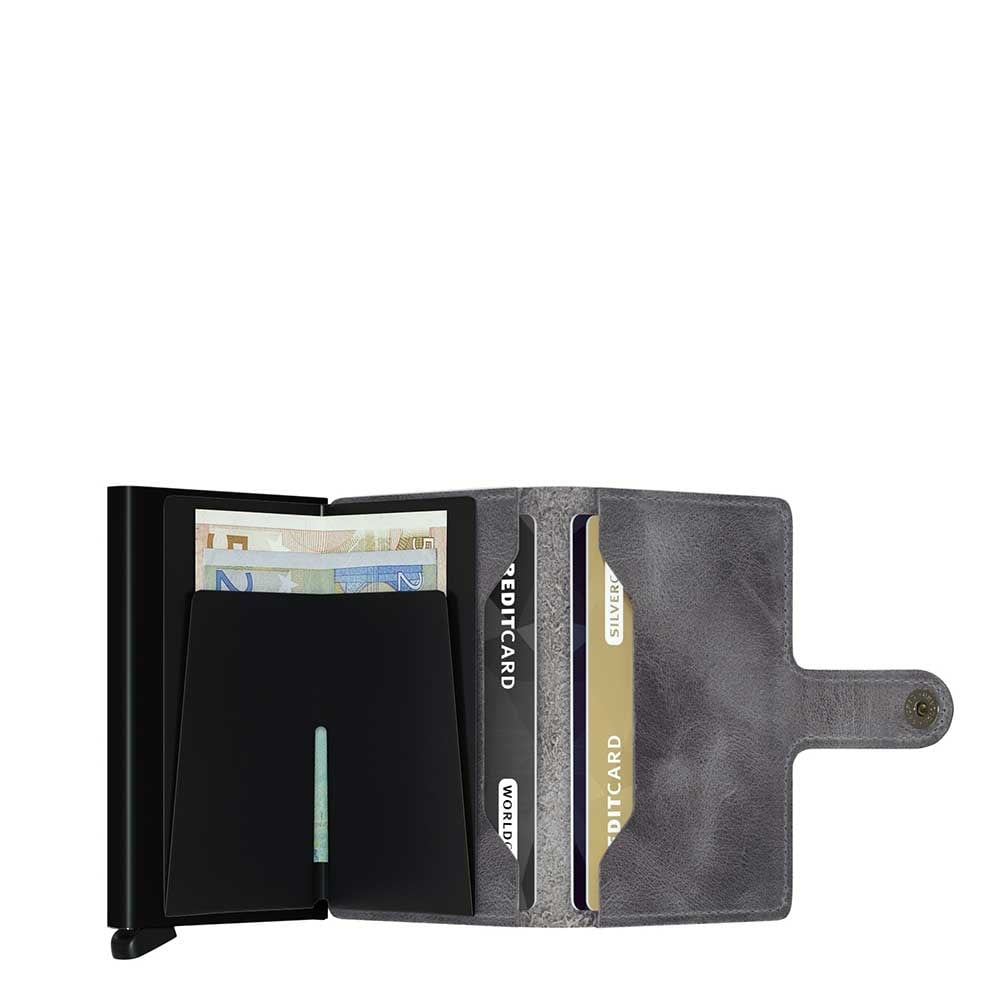 Secrid Miniwallet Portemonnee Vintage grey / black