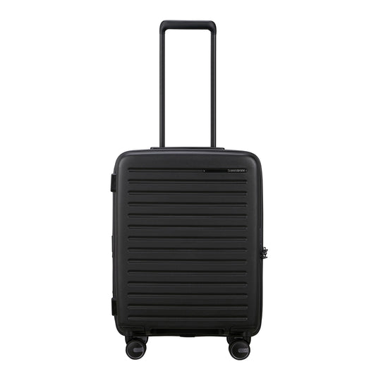 Samsonite Restackd Spinner 55 EXP schwarzes Hartschalenetui