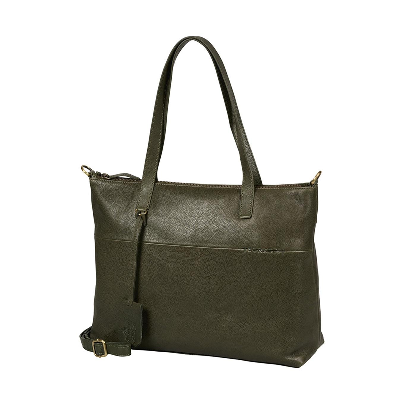 Burkely Natural Norah Workbag 14" dark green