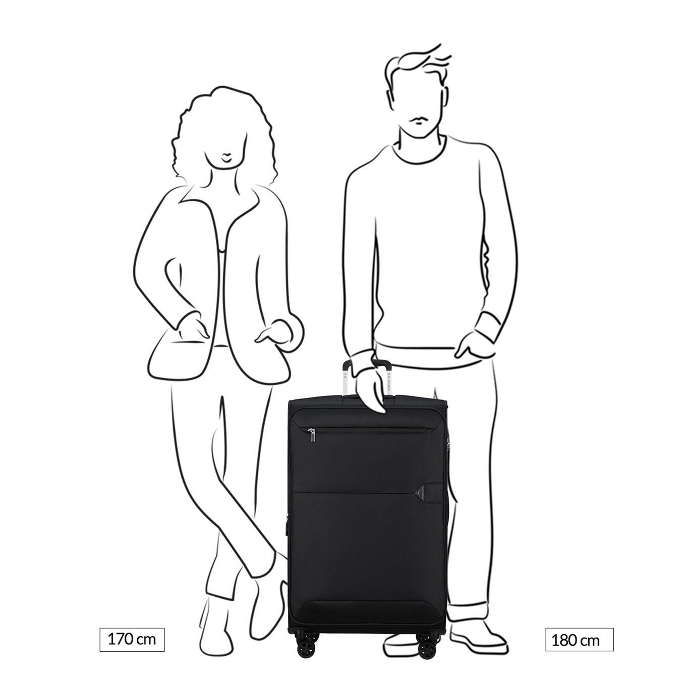 Samsonite Urbify Spinner 78 Exp kieferngrün Weicher Koffer