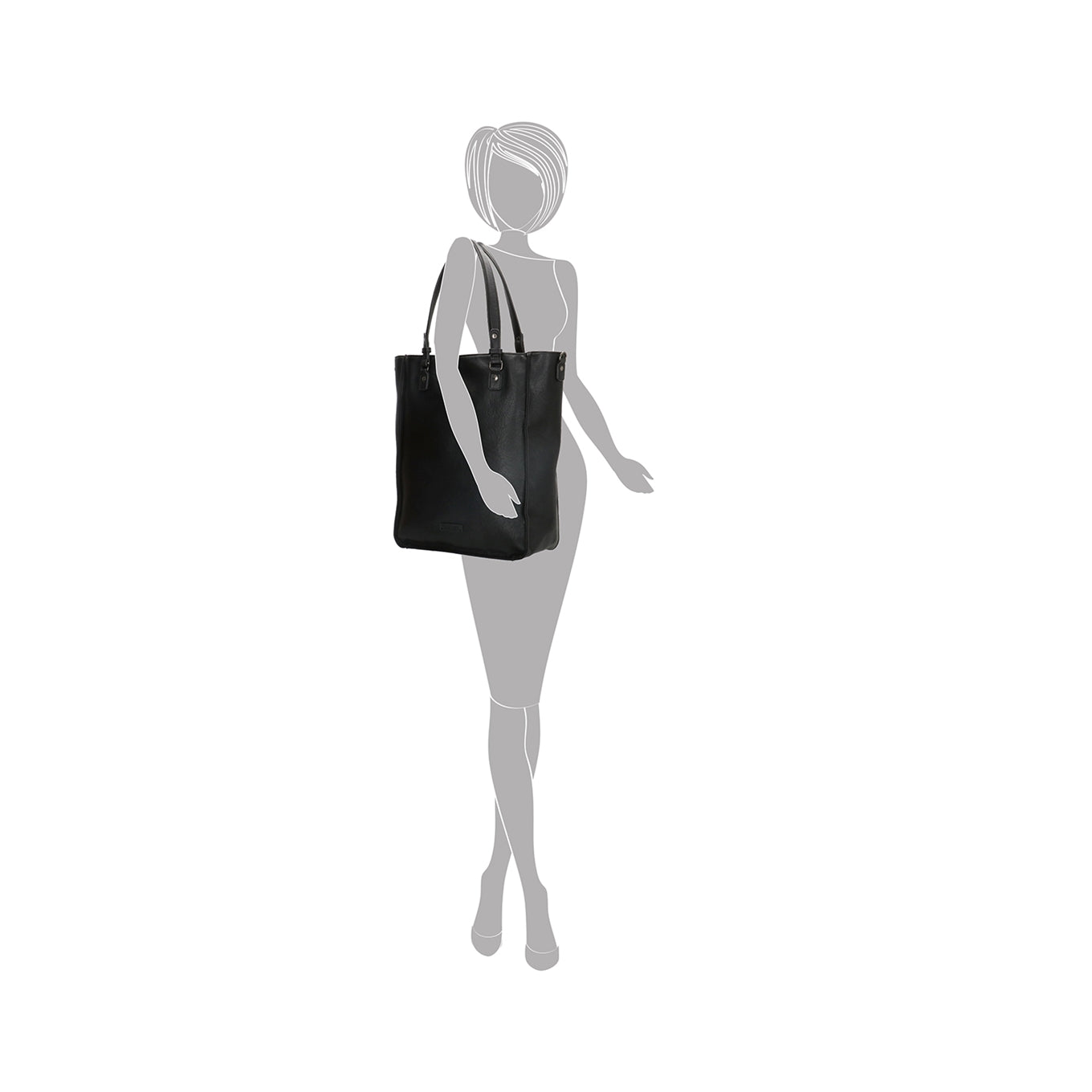 Enrico Benetti Lily Shopper 15" black
