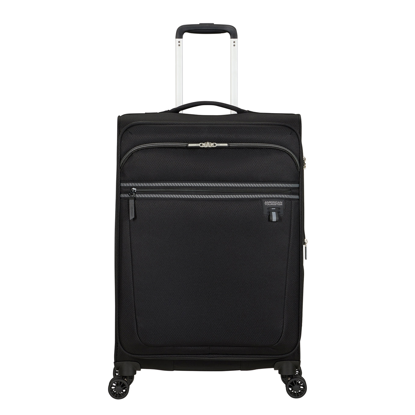 American Tourister Aerospin Spinner M Exp black Soft suitcase