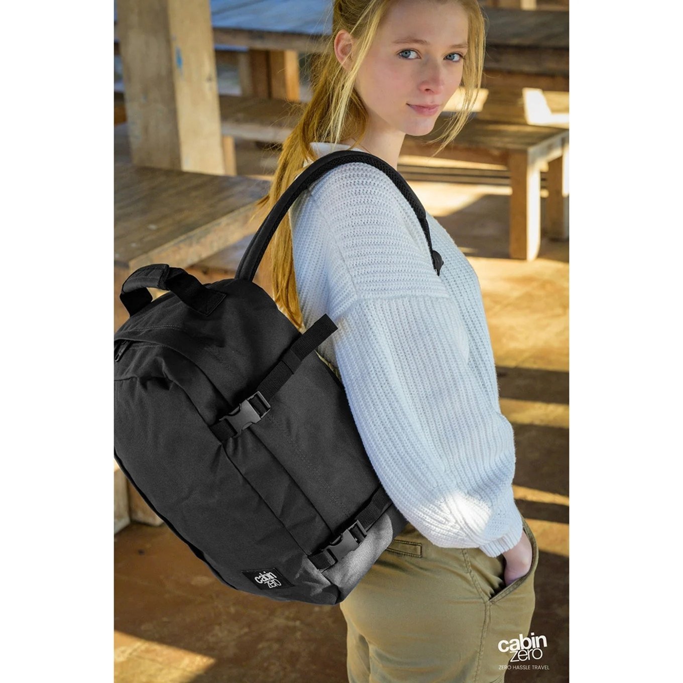 CabinZero Classic 28L Ultra Light Cabin Bag black sand