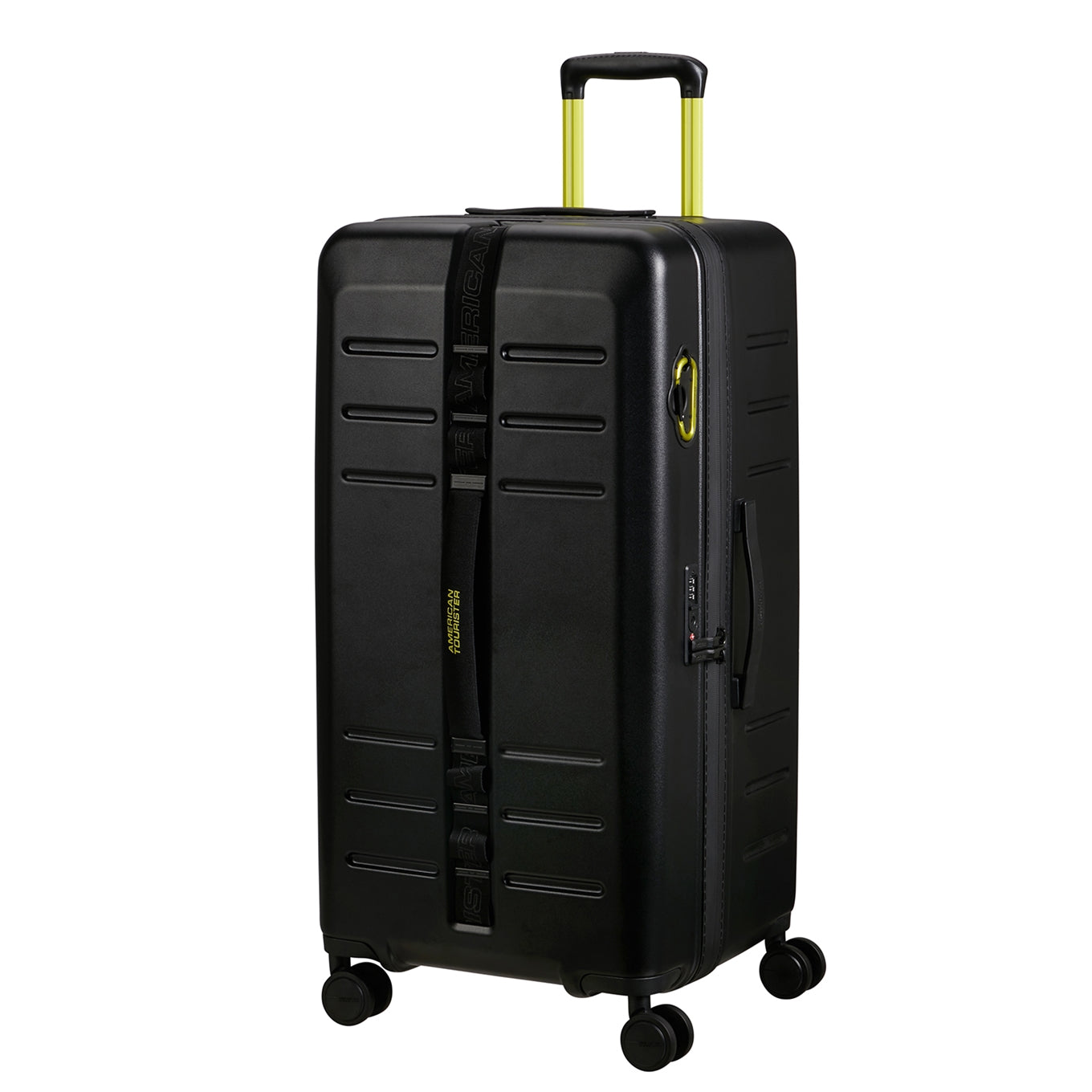 American Tourister Trailon Trunk 80/30 TSA black Hard Suitcase