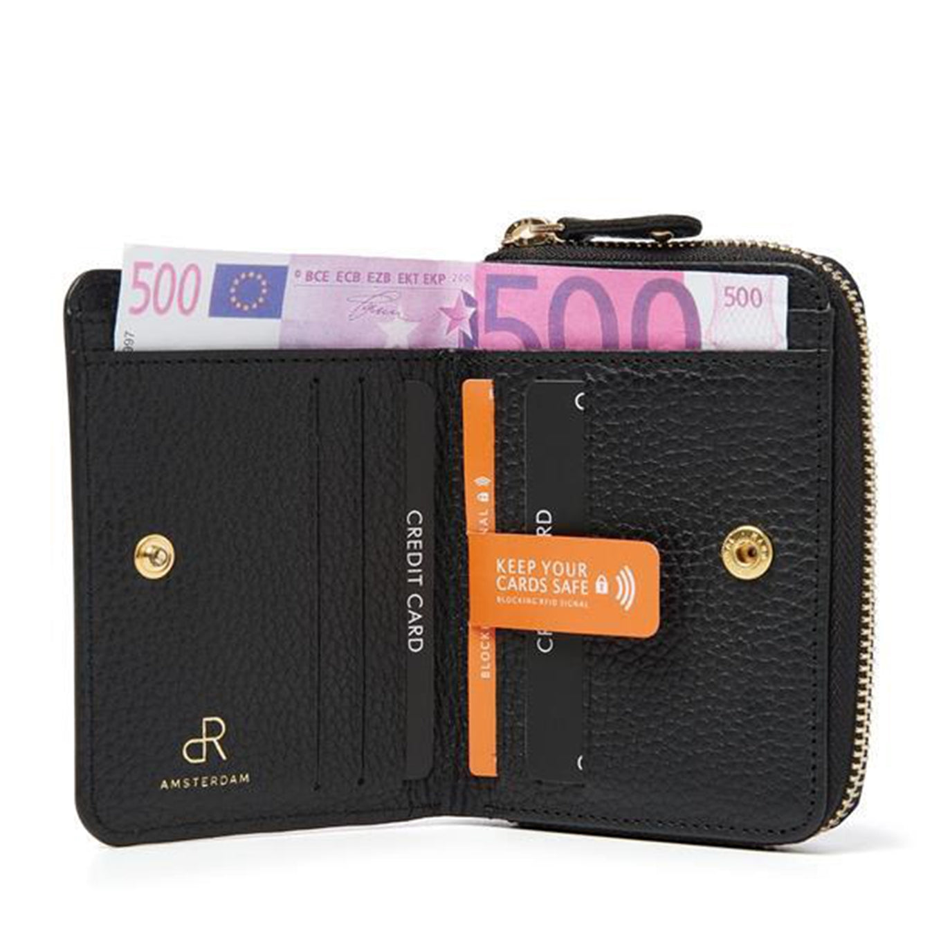 dR Amsterdam Mint Ladies Wallet 110184 black